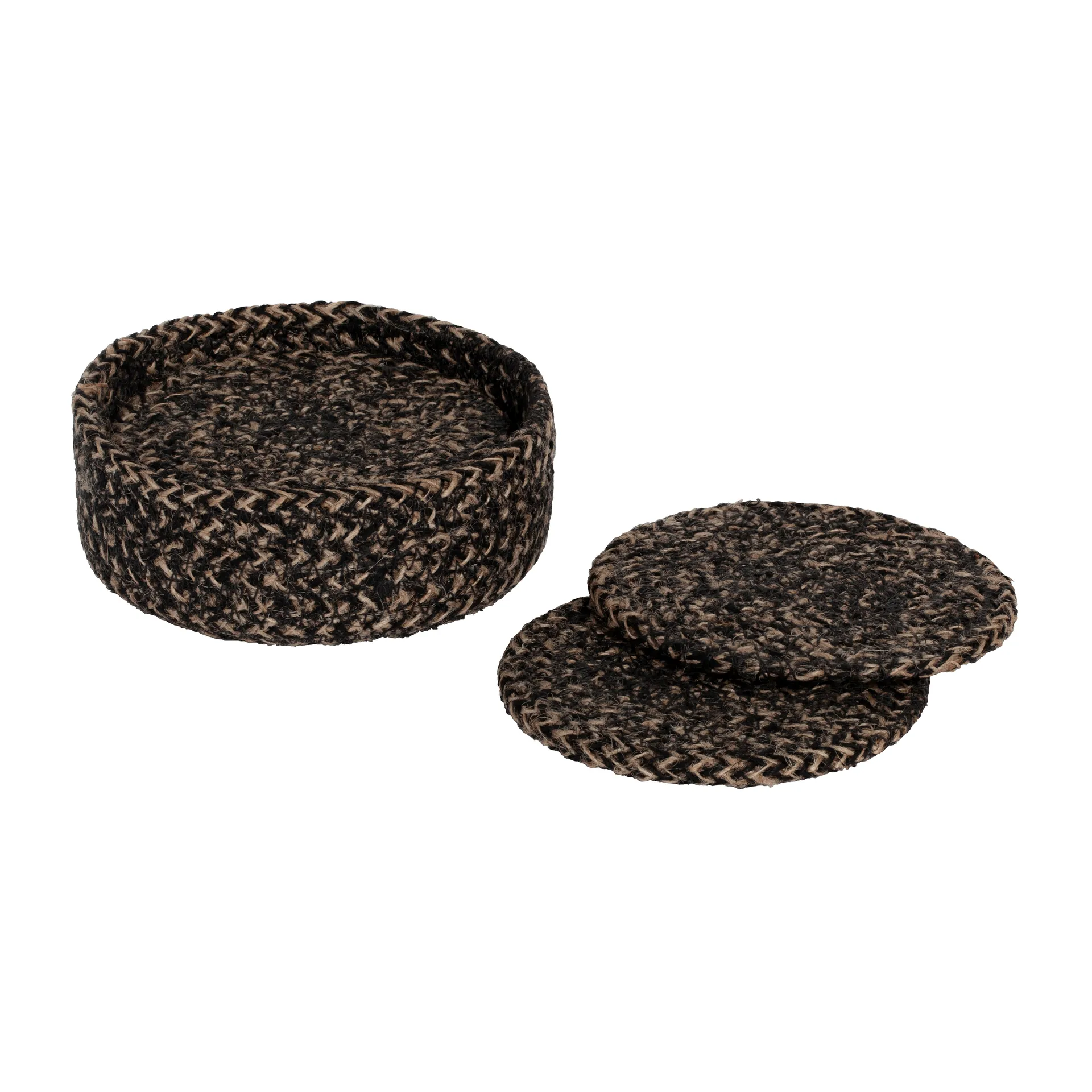 Ella 杯垫 Ø10.5 cm 六件套装, 黑色 Dixie