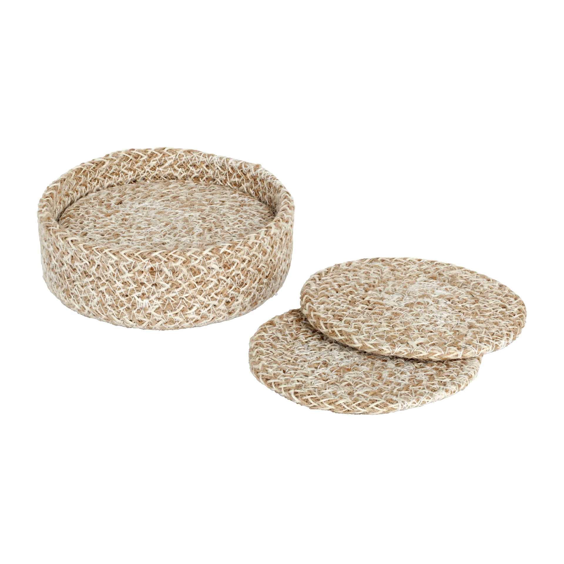 Ella 杯垫 Ø10.5 cm 六件套装, 米色 Dixie