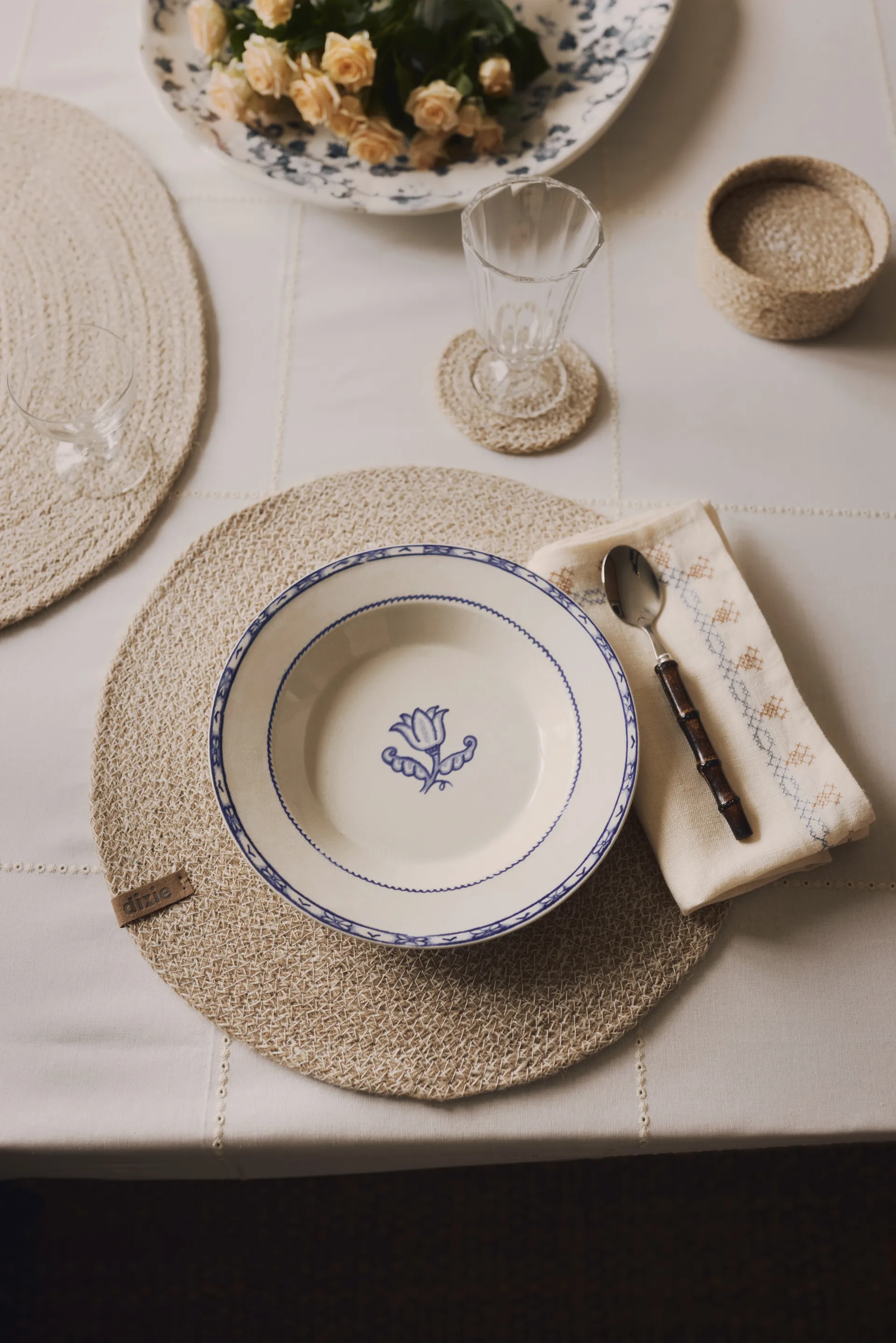 Ella 杯垫 Ø10.5 cm 六件套装, 米色 Dixie