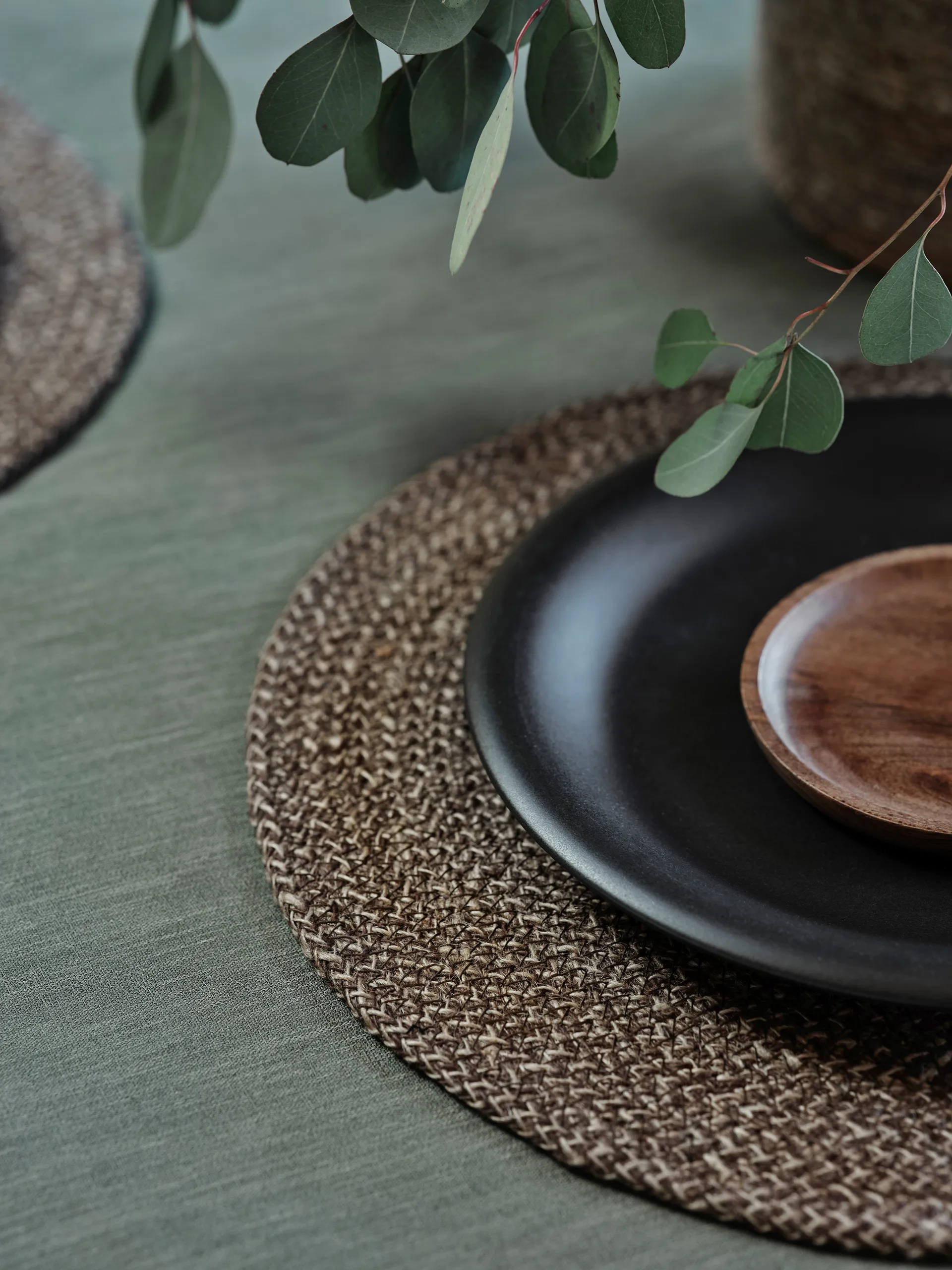 Ella 盘子mat Ø38 cm, 棕色-nature Dixie