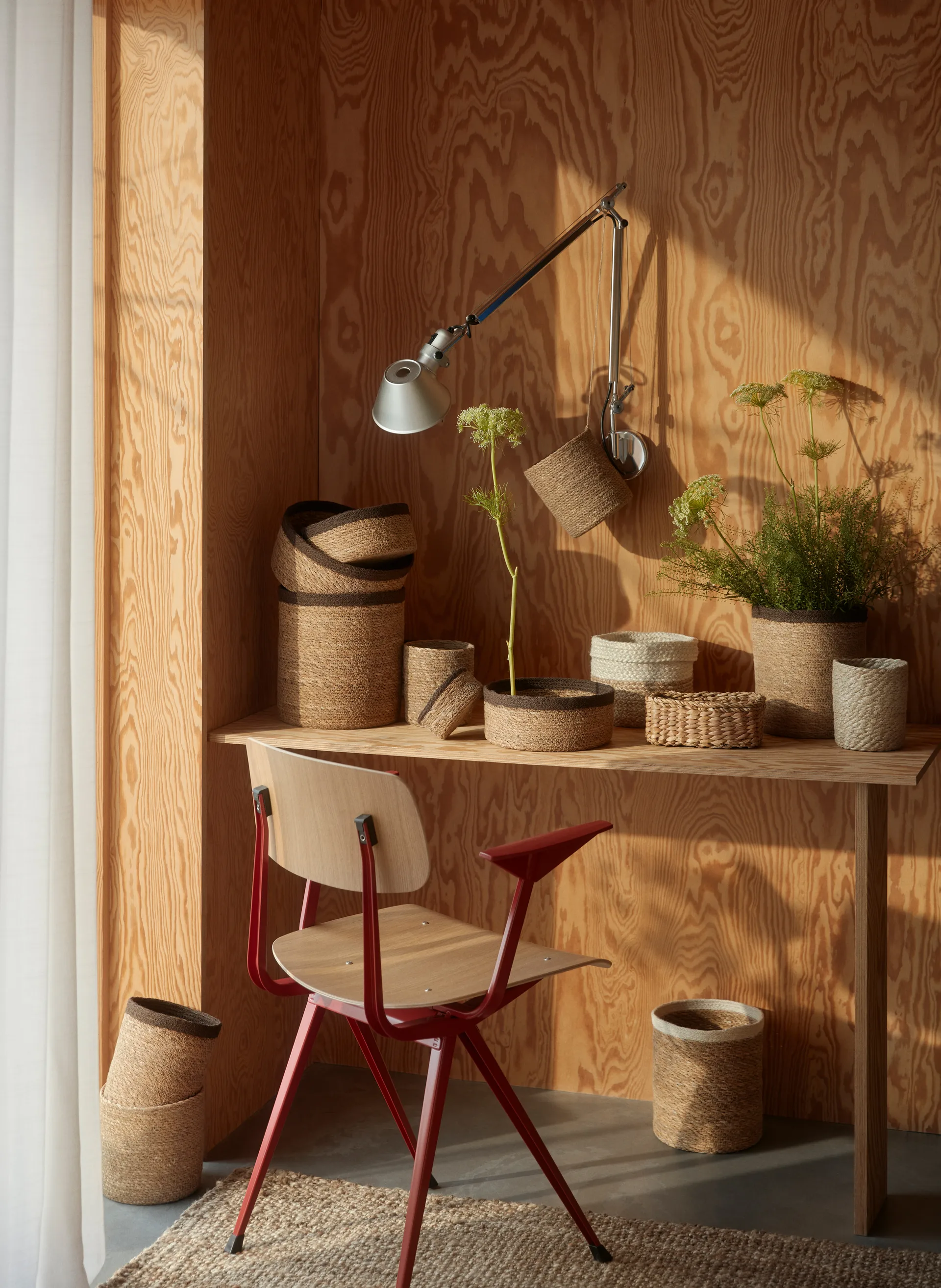 Emil bread 篮子 三件套装, Natural-brown Dixie