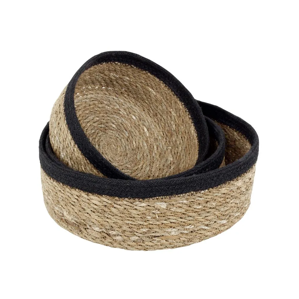 Emil bread 篮子 三件套装, nature-黑色 Dixie