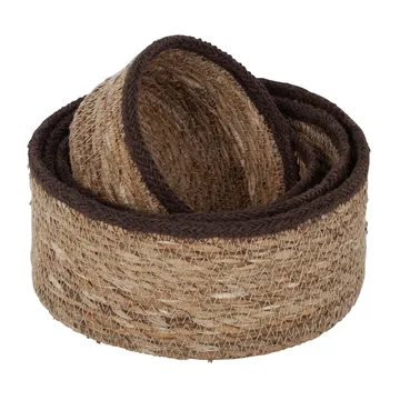 Emil seagrass box 小 四件套装 - Natural-brown - Dixie