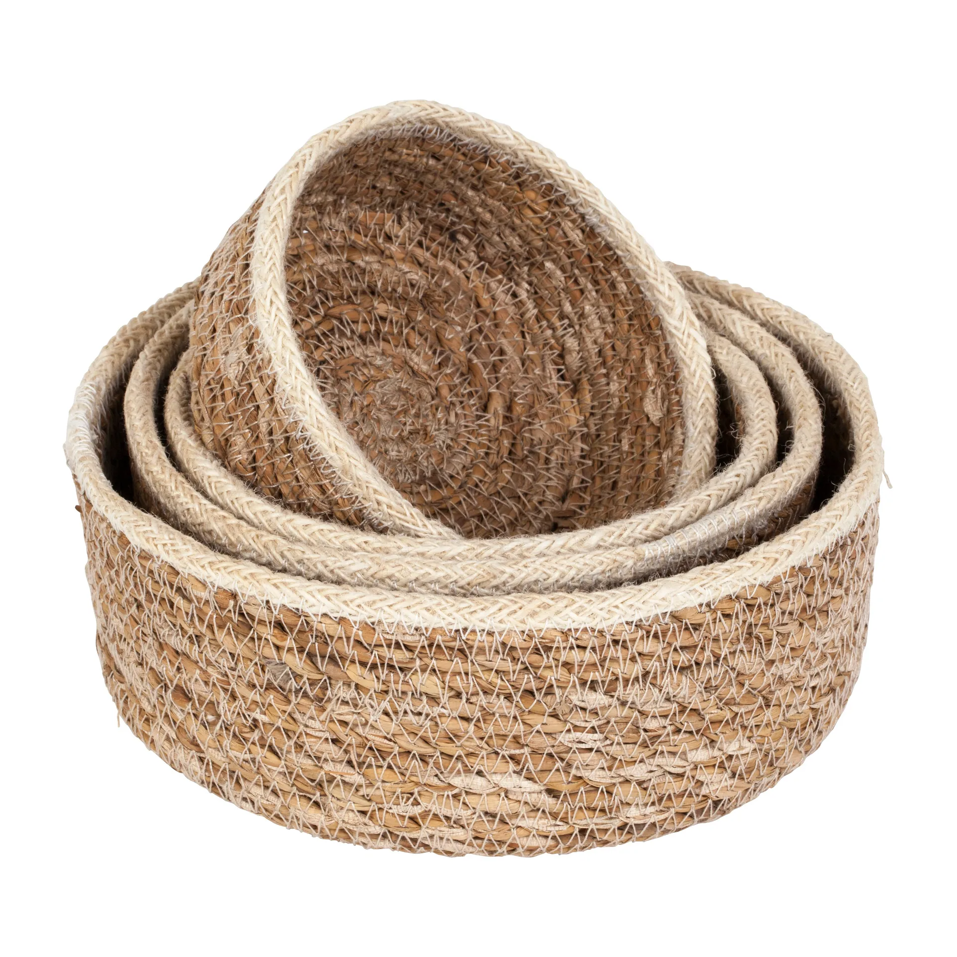 Emil seagrass box 小 四件套装, Nature-白色 Dixie