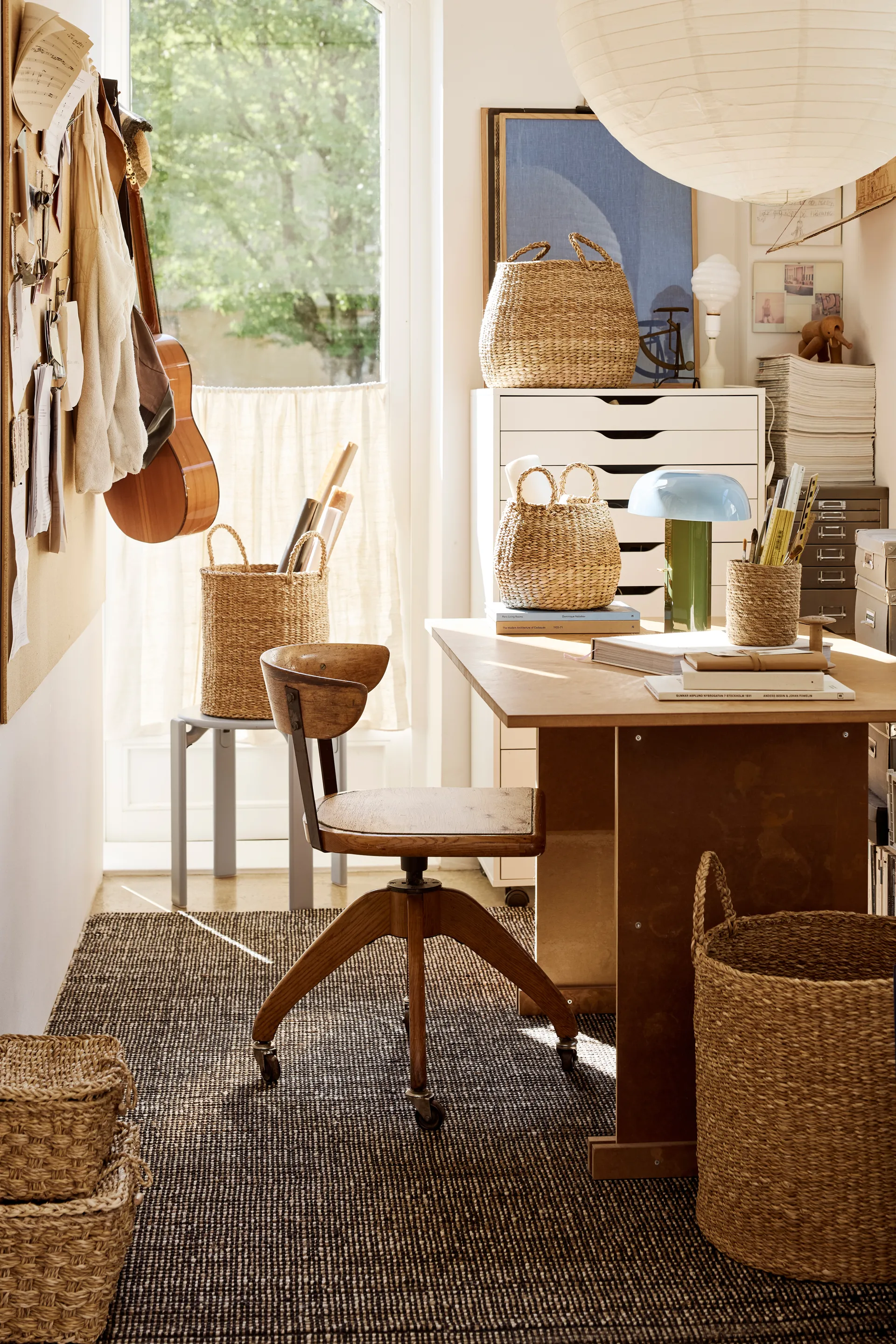 Esther 储物篮 带把手 两件套装, 原色/自然色 Dixie