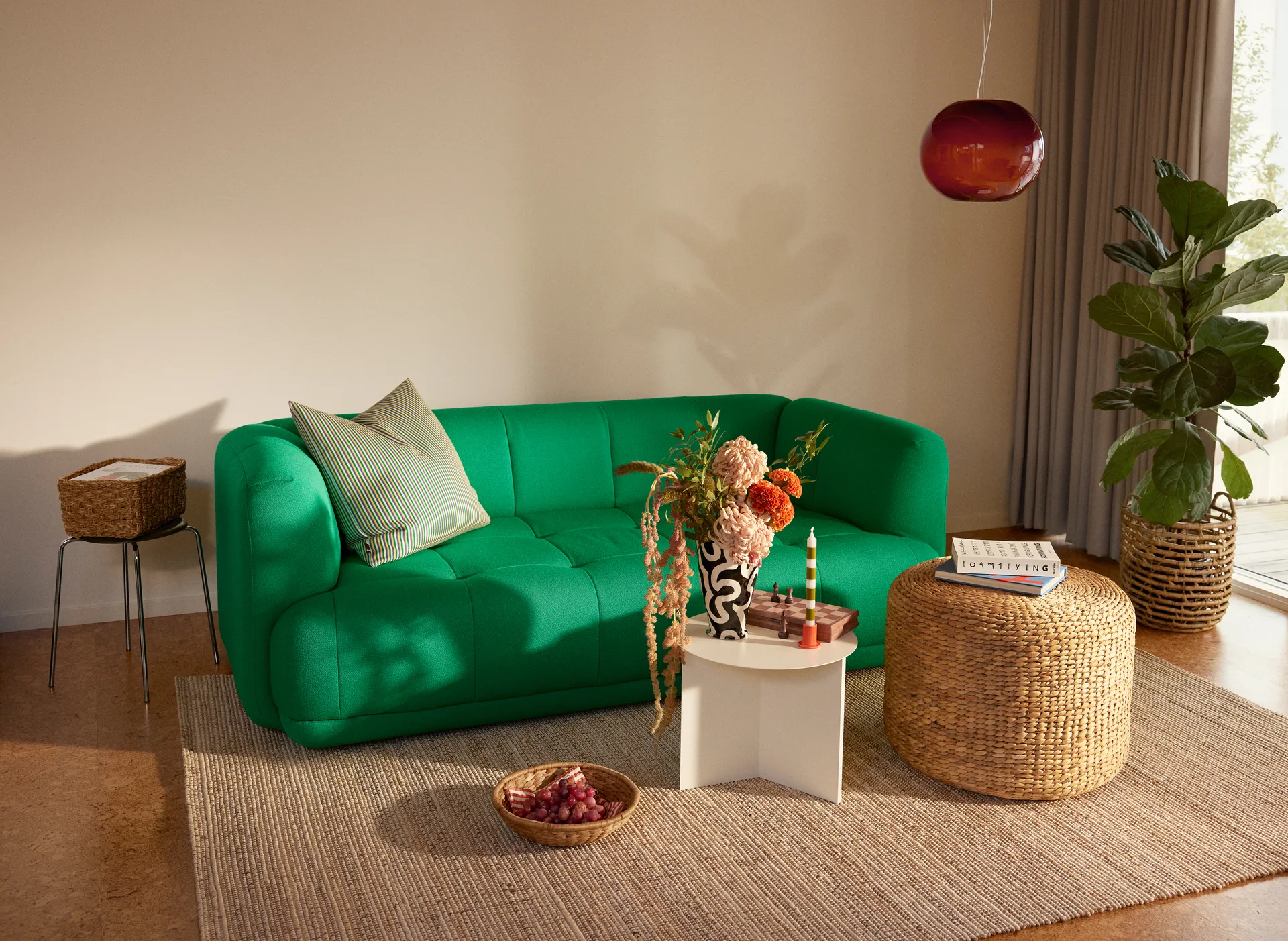 Filip 地毯, White melange. 160x230 cm Dixie