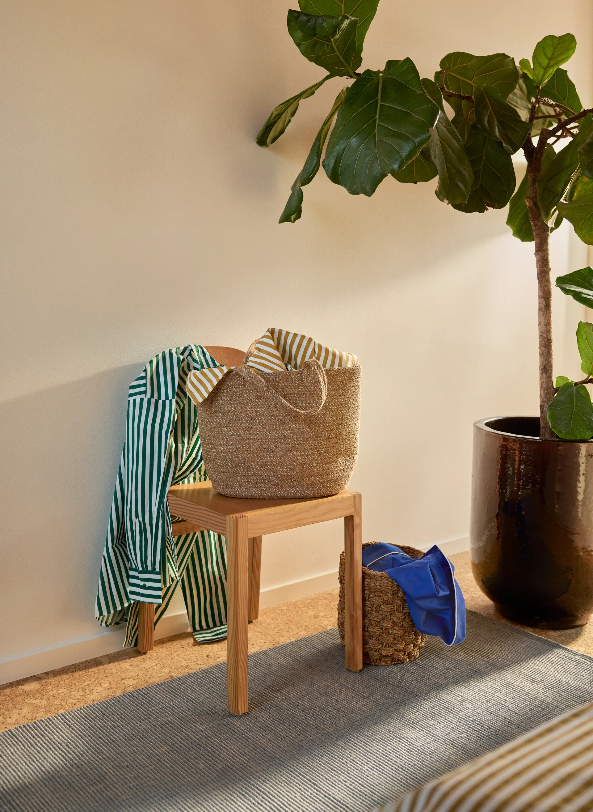 Fiona jute 地毯 80x180 cm, 水泥灰 Dixie