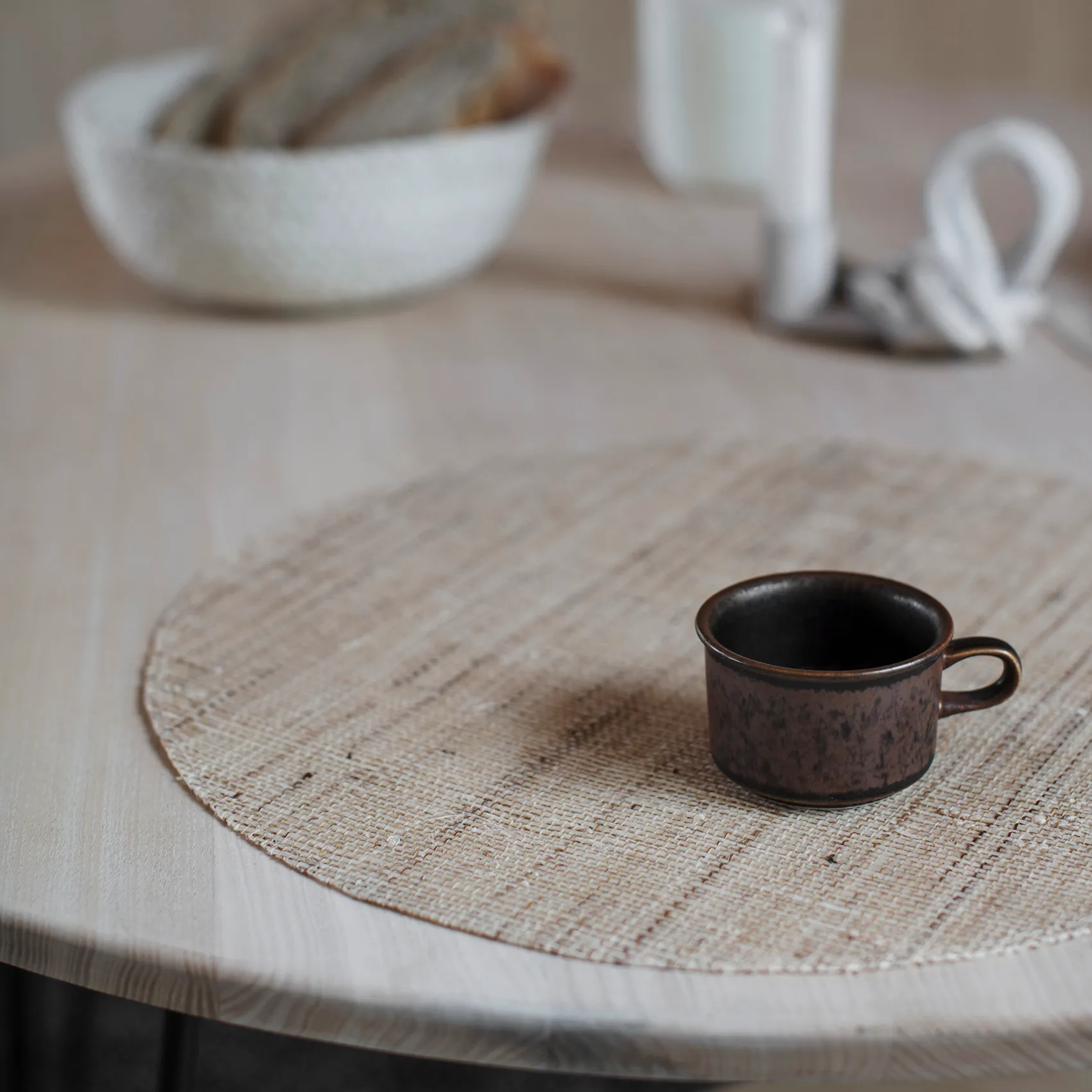 Flätad bread 篮子 三件套装, 白色 Dixie