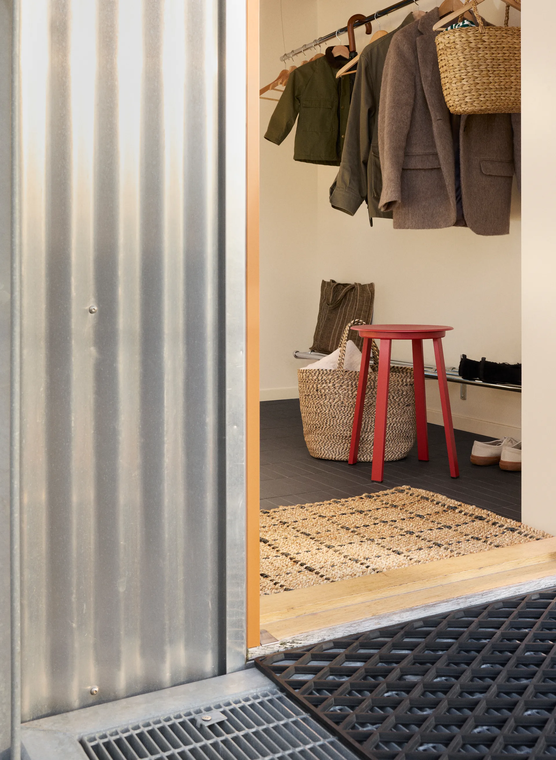 Freja 门垫 checked 60x90 cm, 原色/自然色-深灰色 Dixie