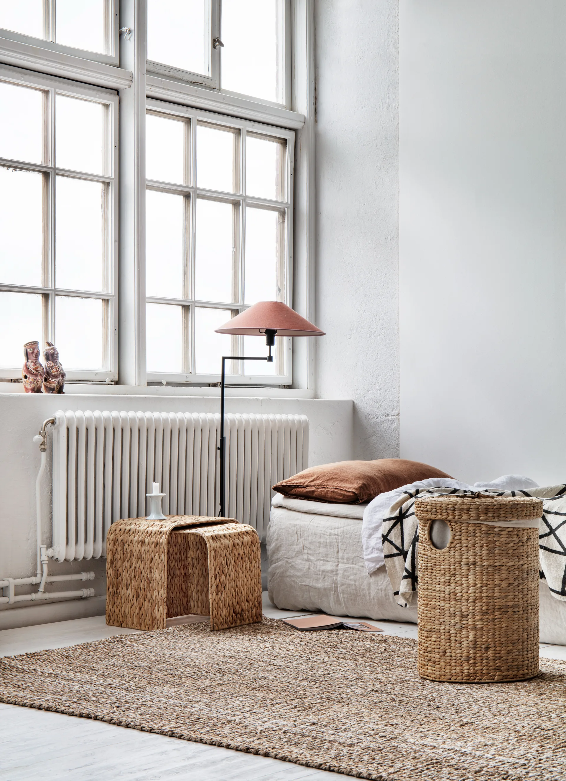 Lily 洗衣篮 round 2-piece 套装, 原色/自然色 Dixie