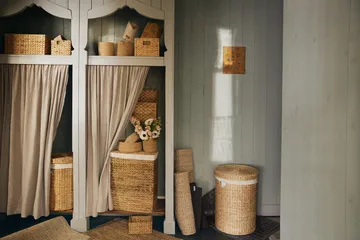 Lily tvättbasket - Nature, water hyacinth, braided - Dixie