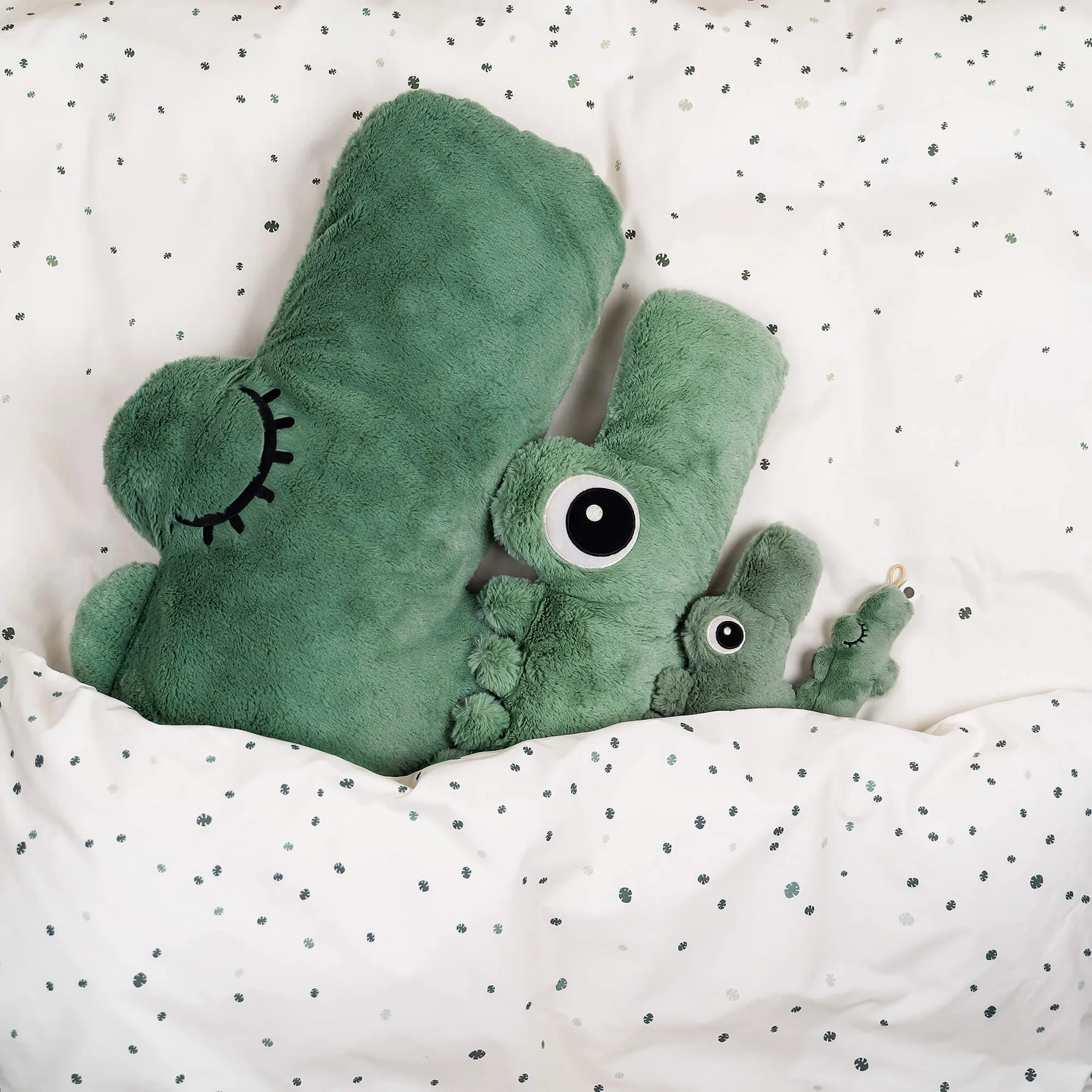 Croco 大号毛绒玩具100cm, 绿色 Done by deer