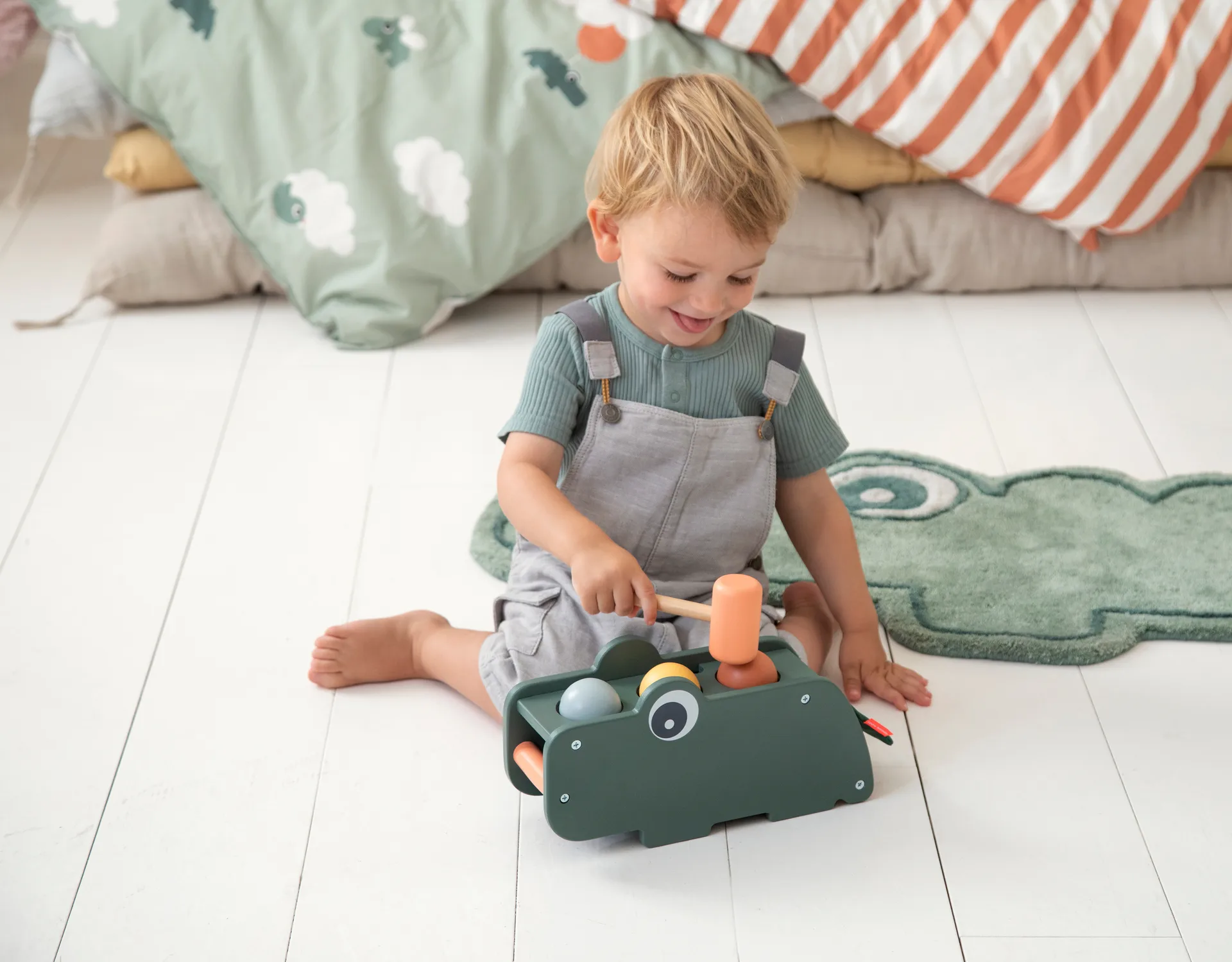 Croco mat 46x110 cm, 绿色 Done by deer