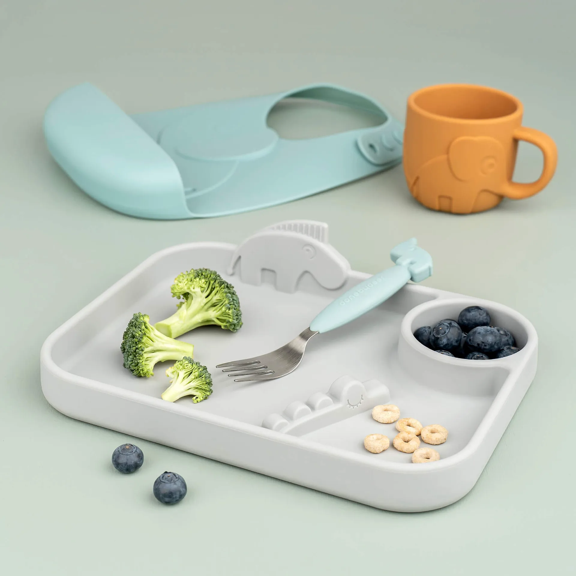 Deer Friends 易抓 刀又勺 套装 3件 , 蓝色 Done by deer
