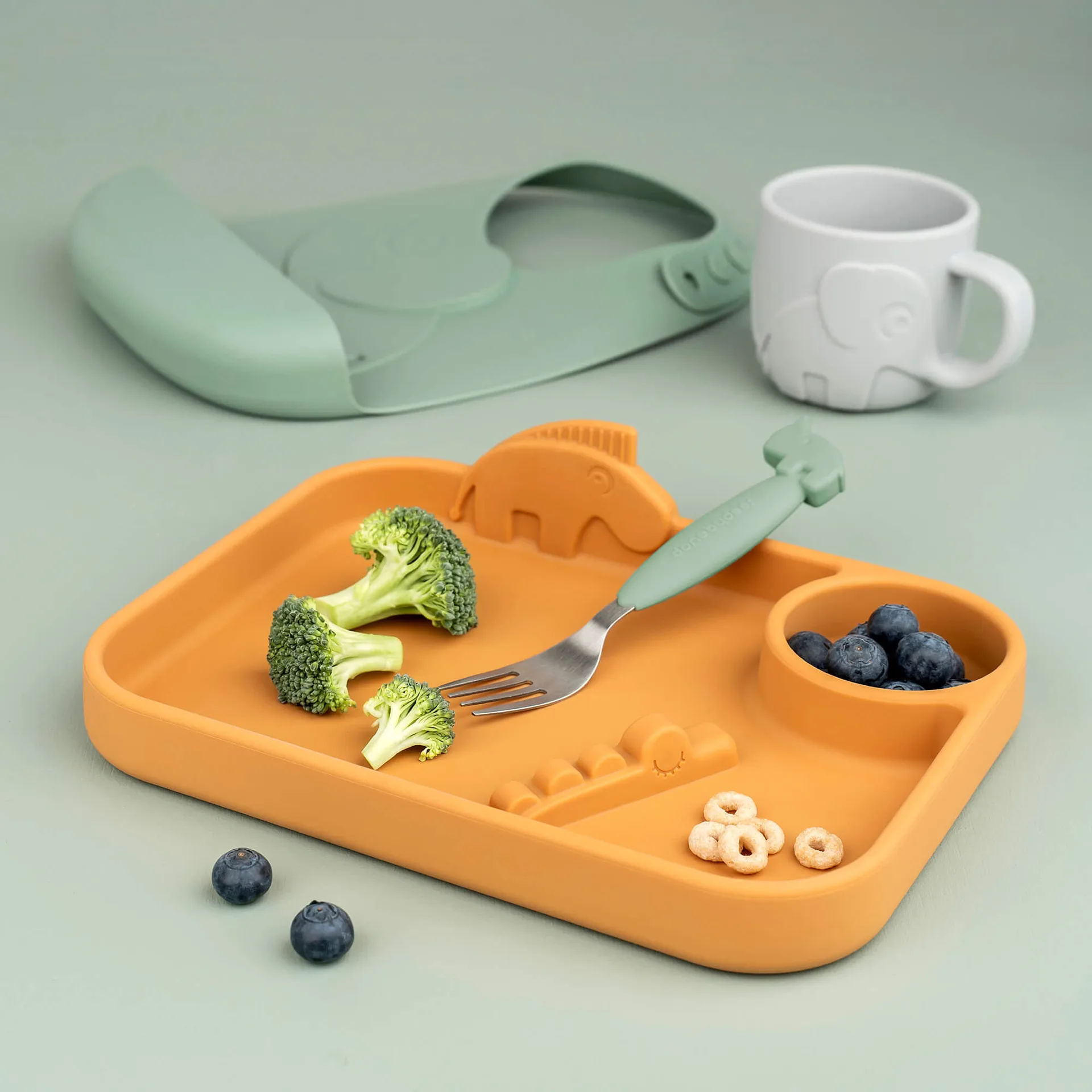 Deer Friends 易抓 刀又勺 套装 3件 , 绿色 Done by deer