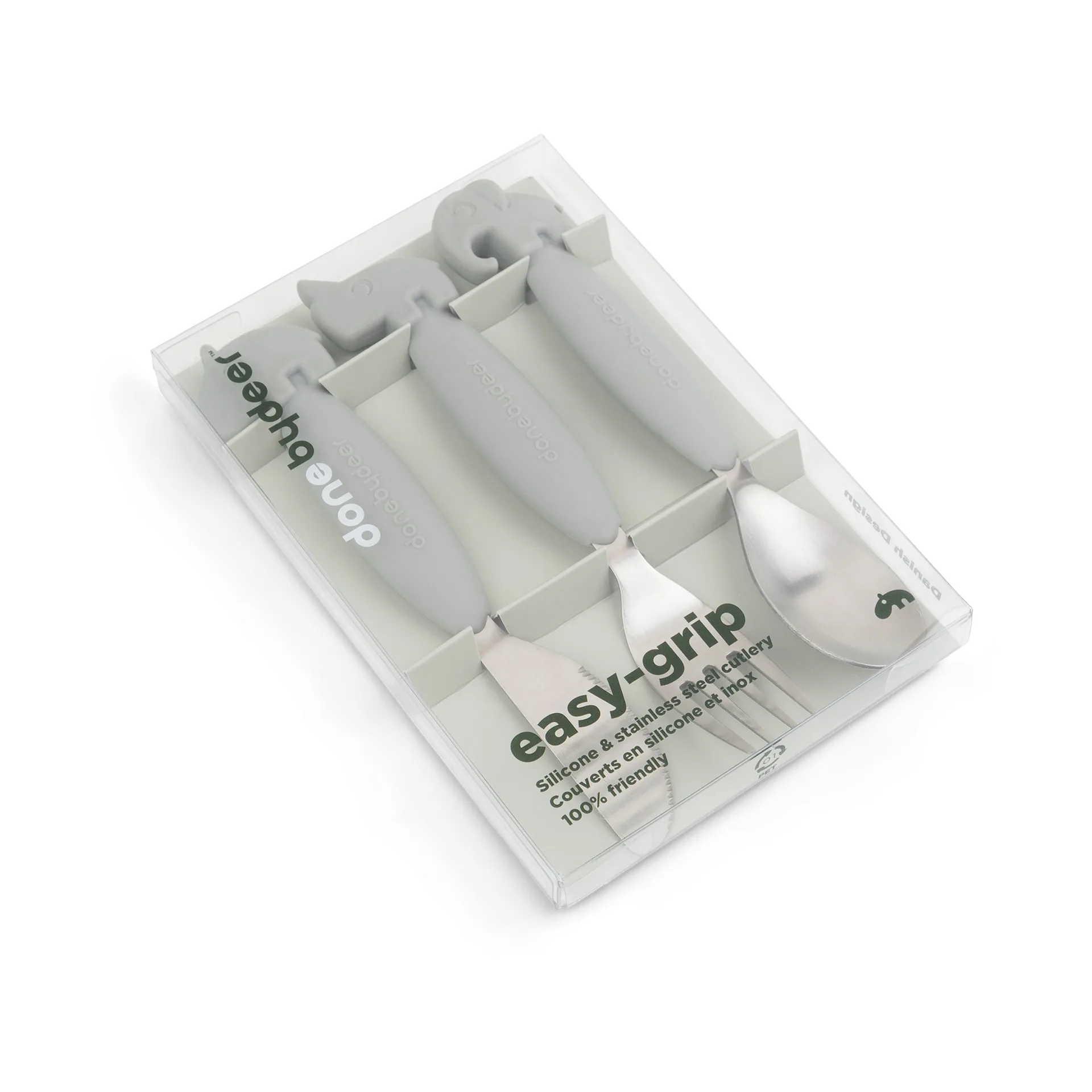 Deer Friends 易抓 刀又勺 套装 3件 , 灰色 Done by deer