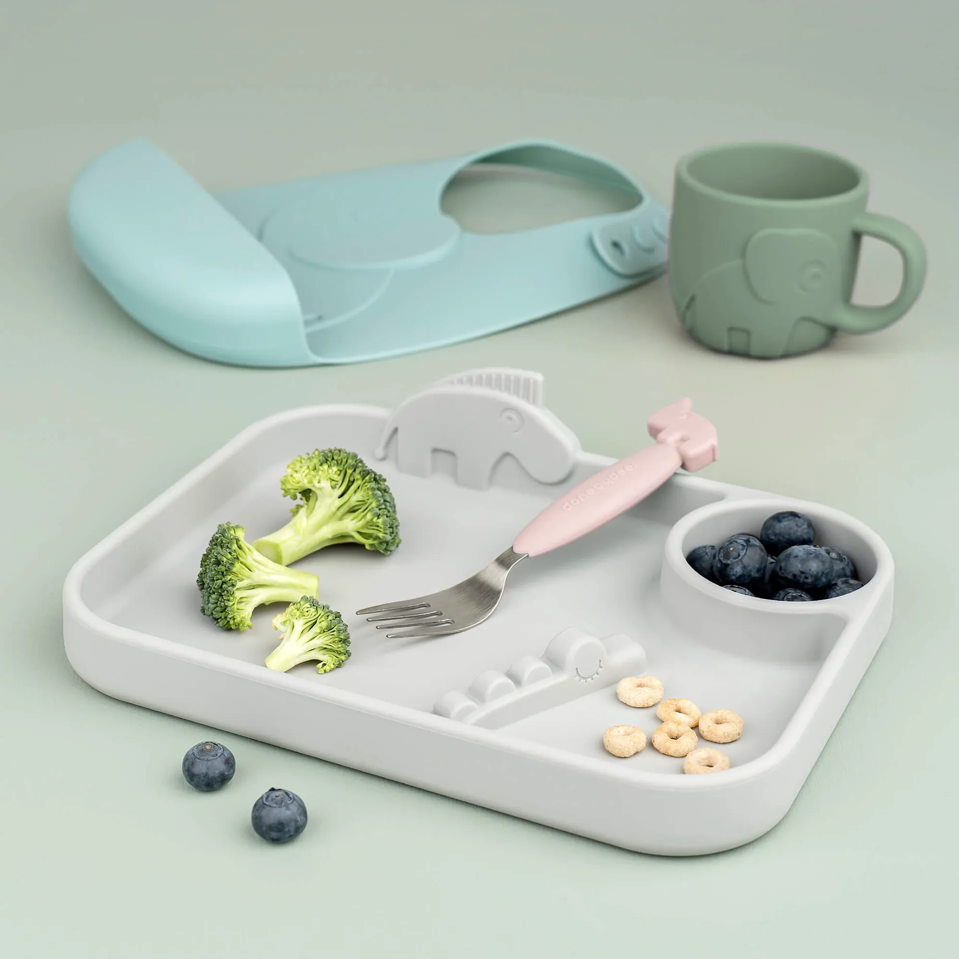 Deer Friends 易抓 刀又勺 套装 3件 , 粉色 Done by deer