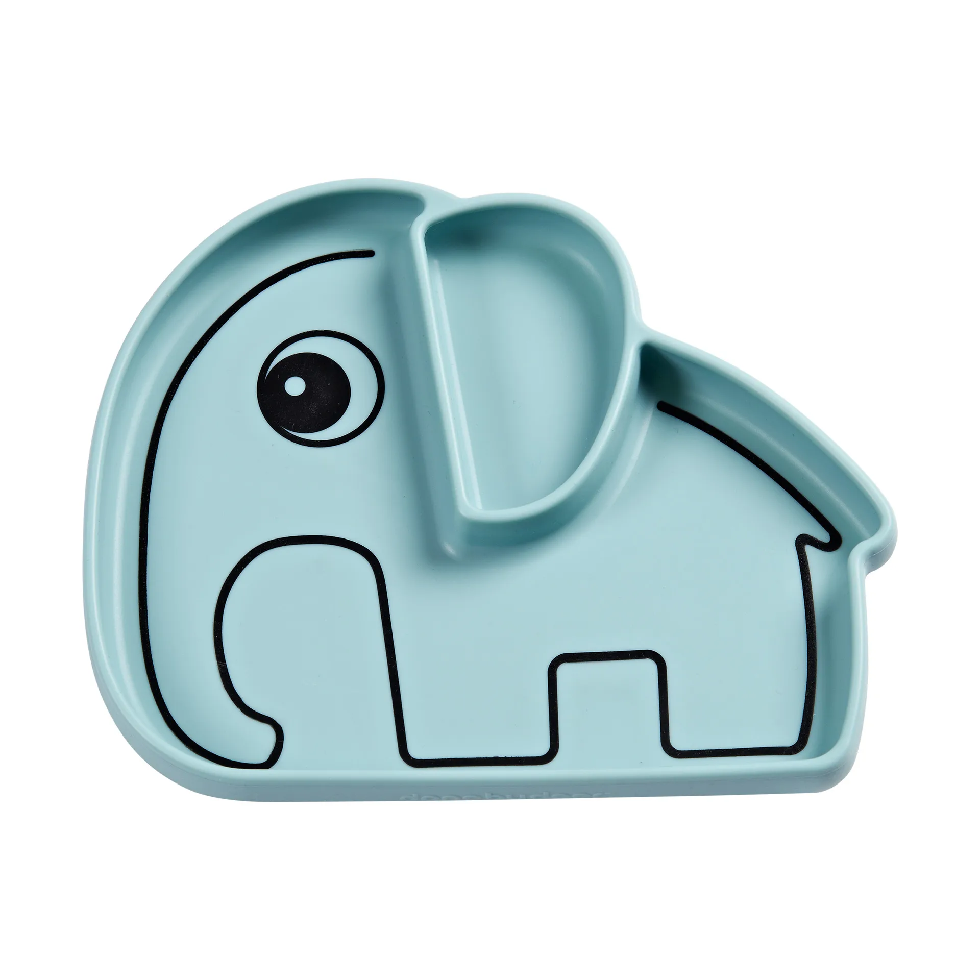 Elphee Stick&Stay 儿童 盘子 17x20 cm, 蓝色 Done by deer