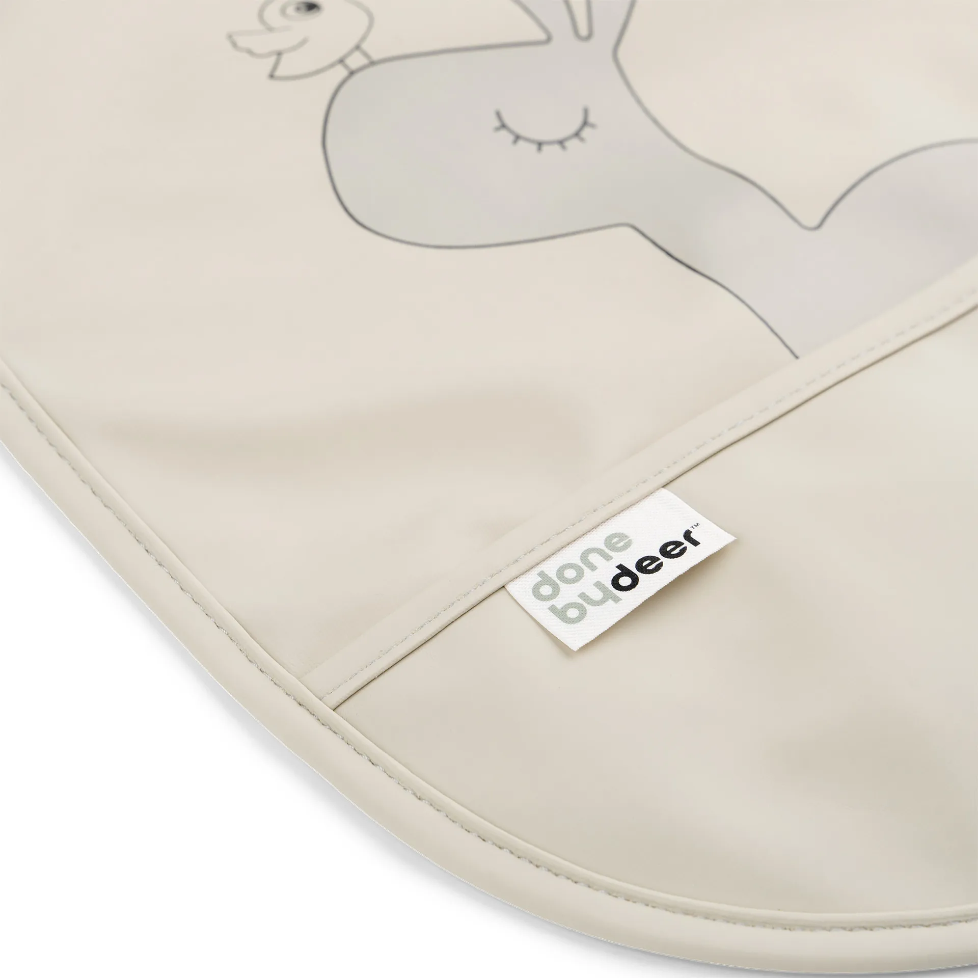 Lalee 魔术贴围兜两件装, 沙色 Done by deer