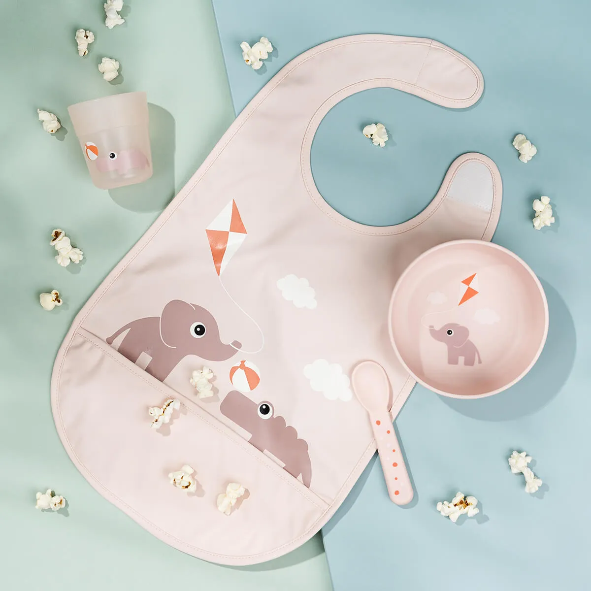 Playground 美食家初餐套装3件装, 浅粉色 Done by deer