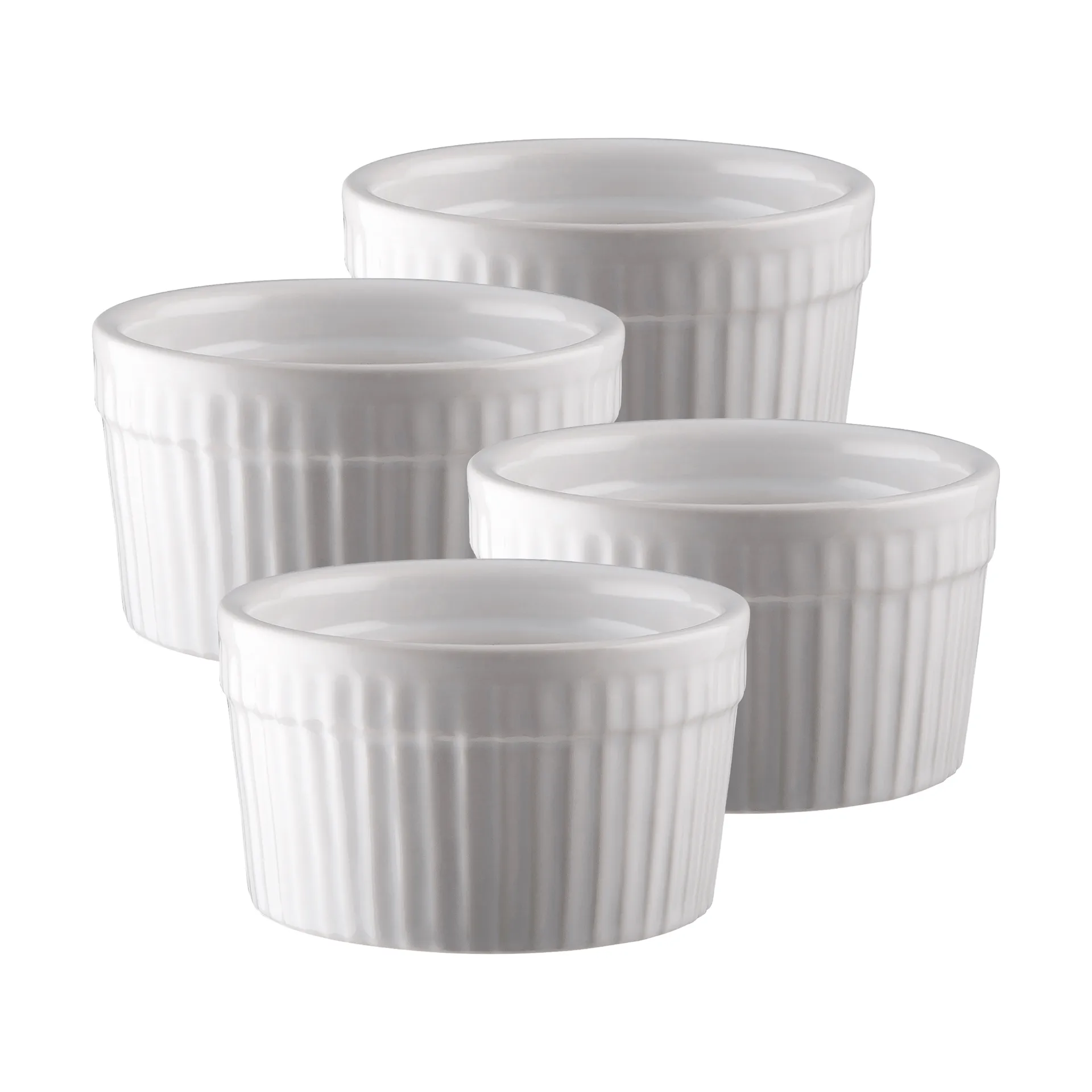 四件套布丁焦糖烧制器具, 陶瓷，5件套 Dorre