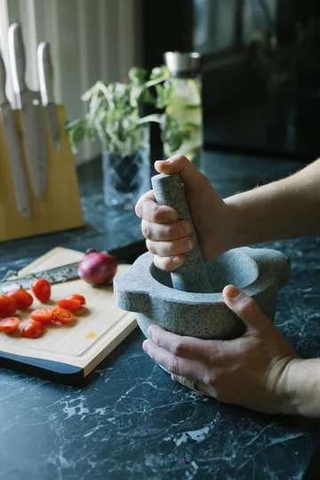 Birkedal 研磨钵直径22cm - 花岗岩 - Dorre