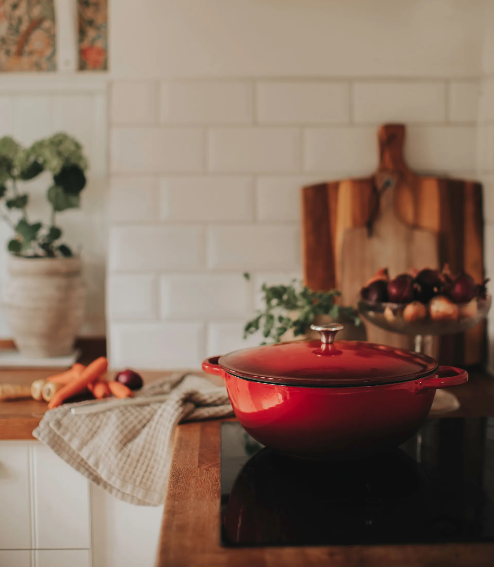 Gitty cast iron pot 7.2 L, 红色 Dorre