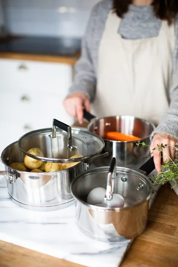 Kaci saucepan set 6 pieces - 不锈钢 - Dorre