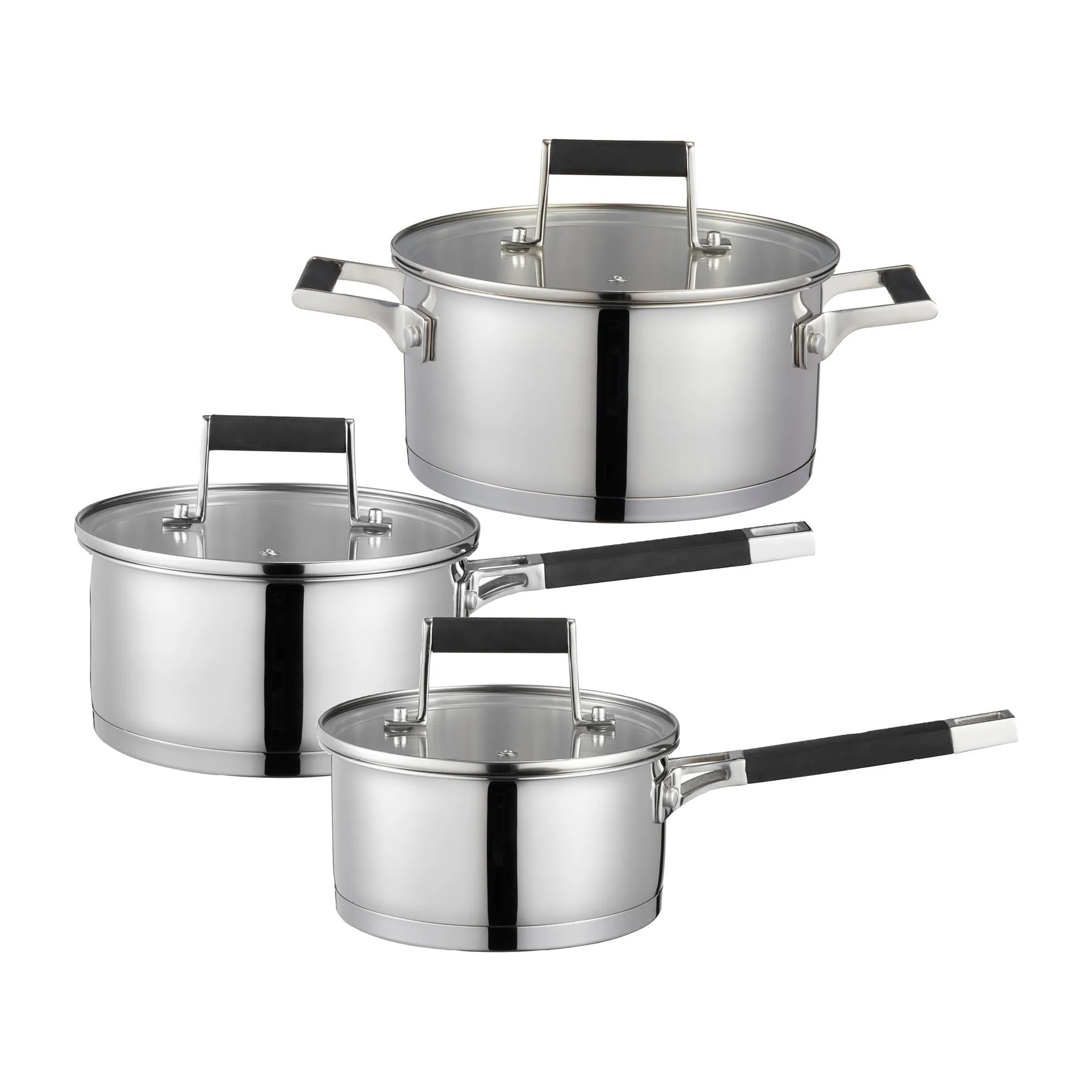 Kaci saucepan set 6 pieces, 不锈钢 Dorre