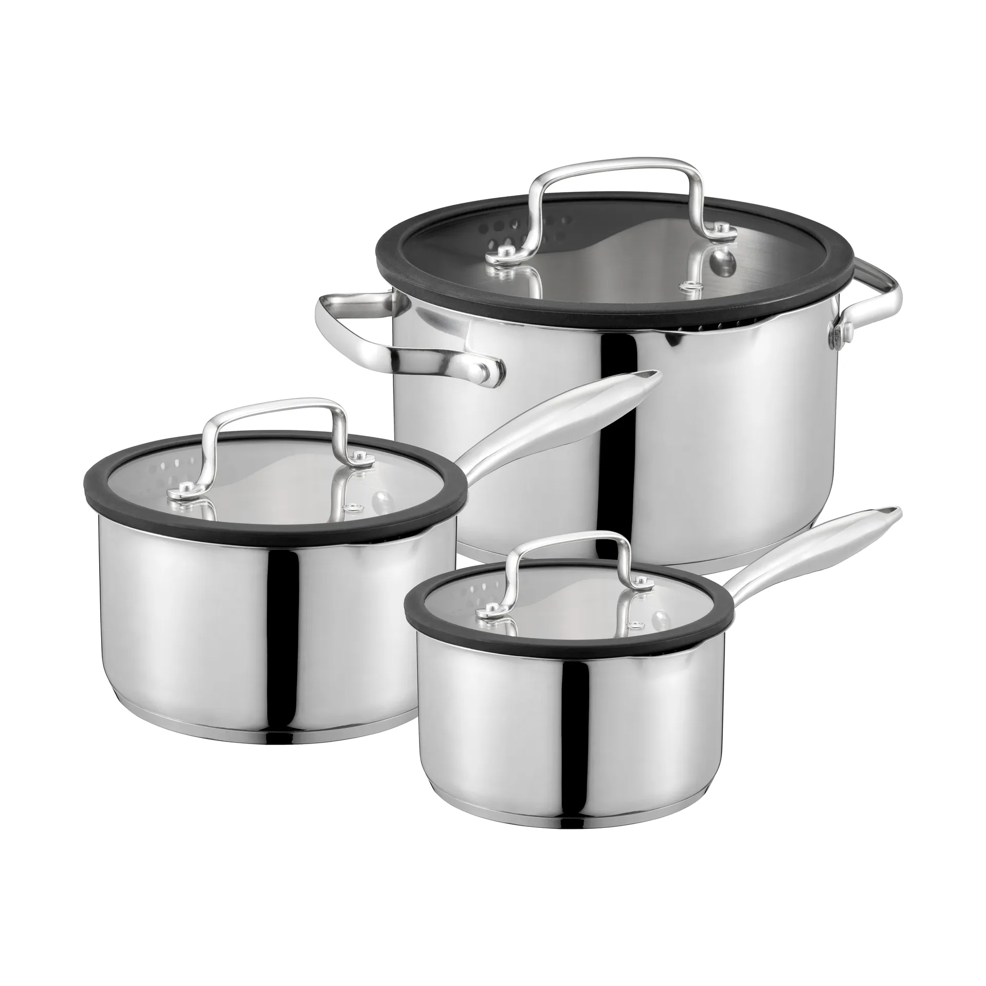 Karla saucepan 套装 3件, 银色 Dorre