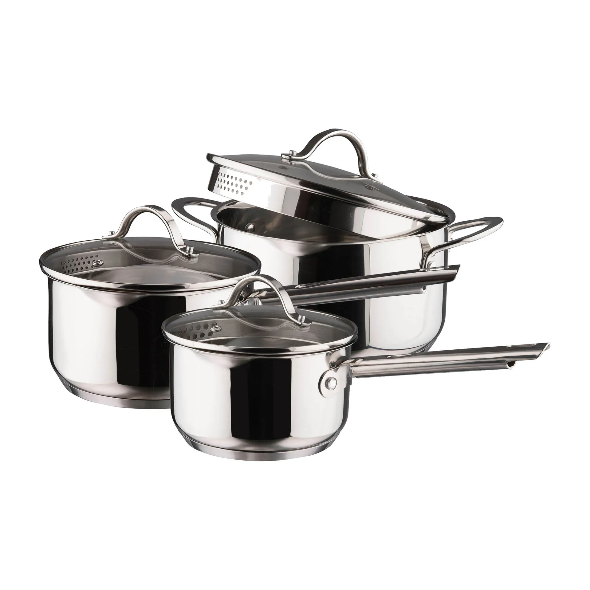 Kosmo saucepan set 3 pieces, 不锈钢 Dorre