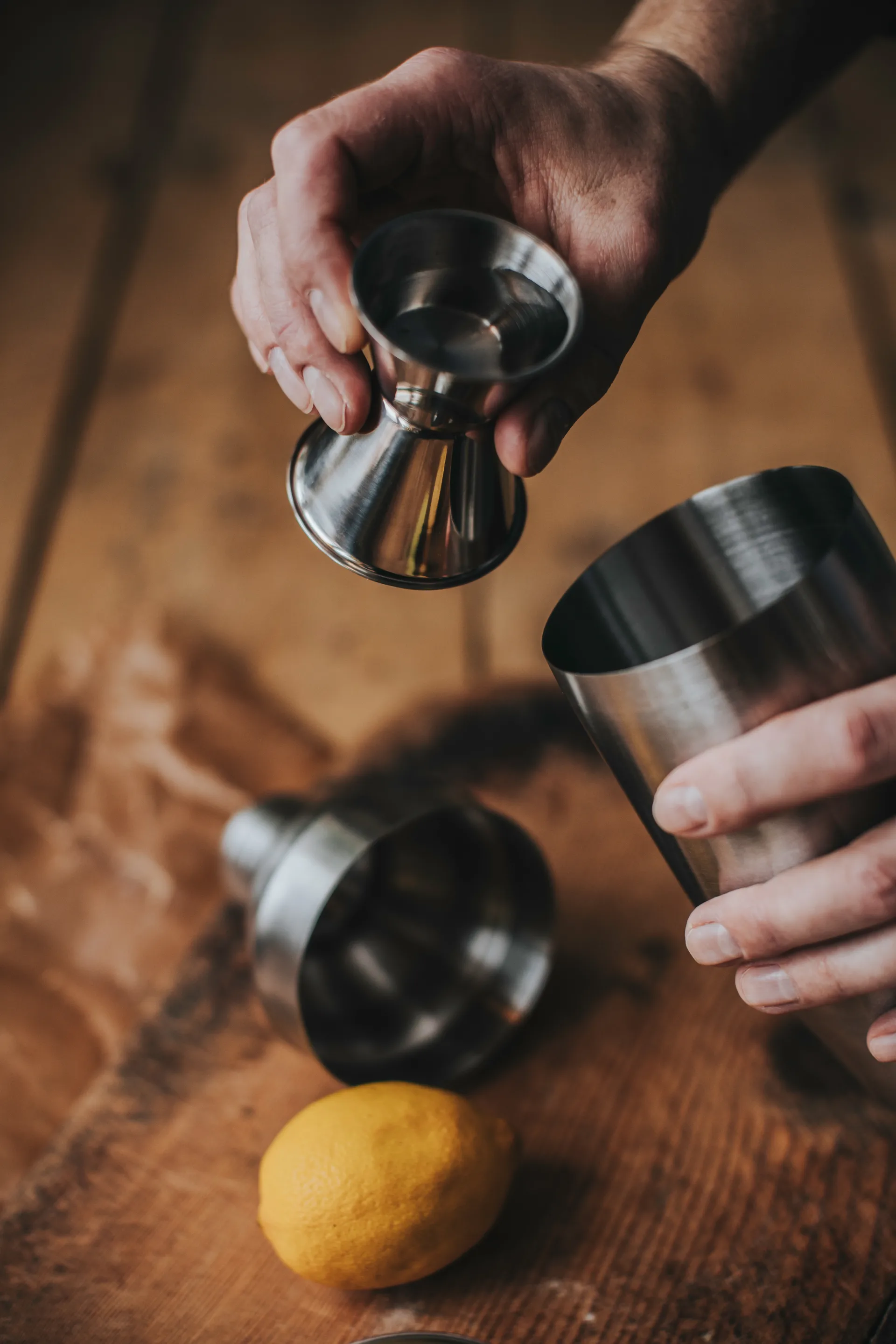 Maya reversible measuring 玻璃 4-6 cl, 银色 Dorre