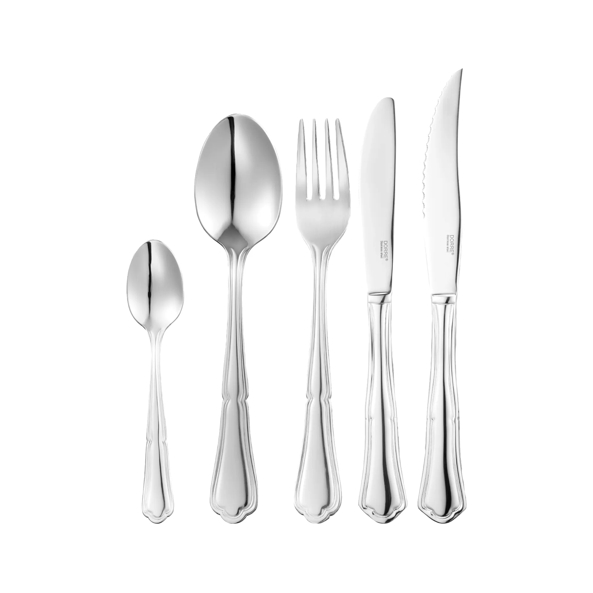 New England 餐具 cutlery stainless steel, 60 pieces Dorre