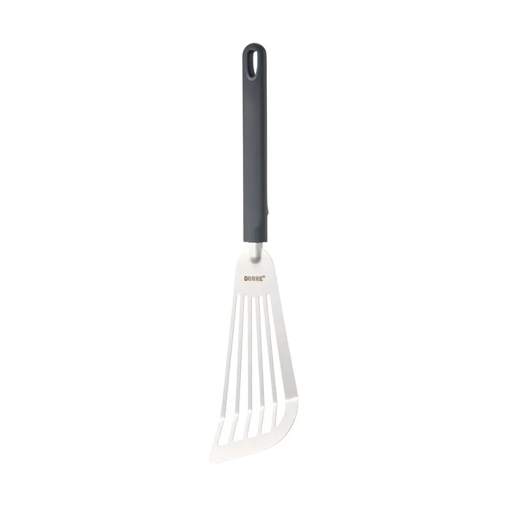 Saira 不锈钢锅铲煎铲33x8.5x1.8cm - 不锈钢–silicone handle gray - Dorre