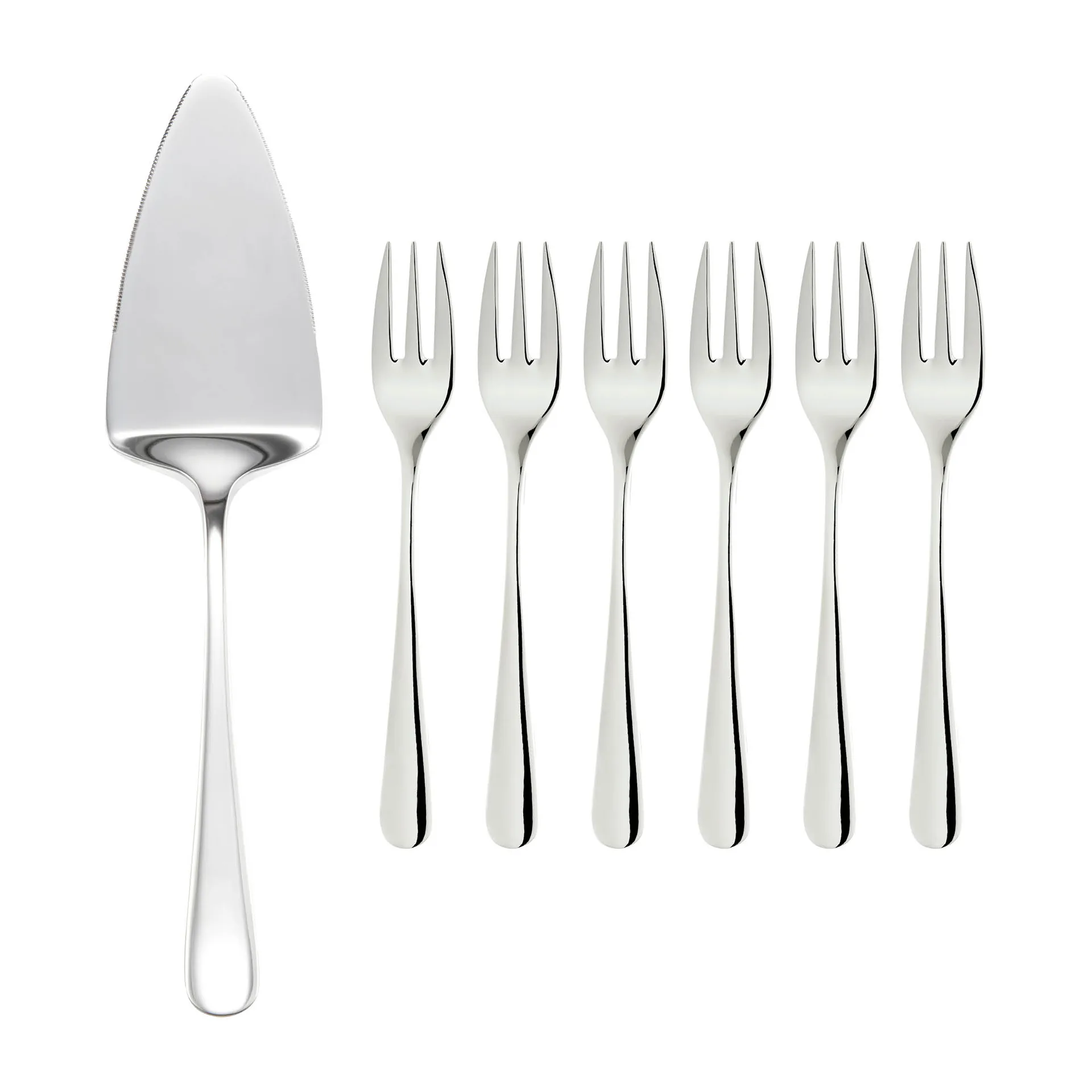 Sallie serving set - 6 cake 叉子  & cake slice, 不锈钢 Dorre