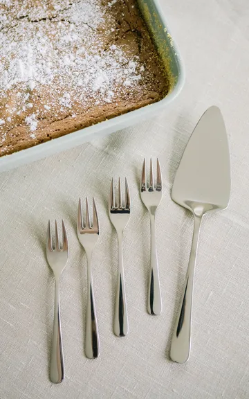 Sallie serving set - 6 cake 叉子  & cake slice - 不锈钢 - Dorre