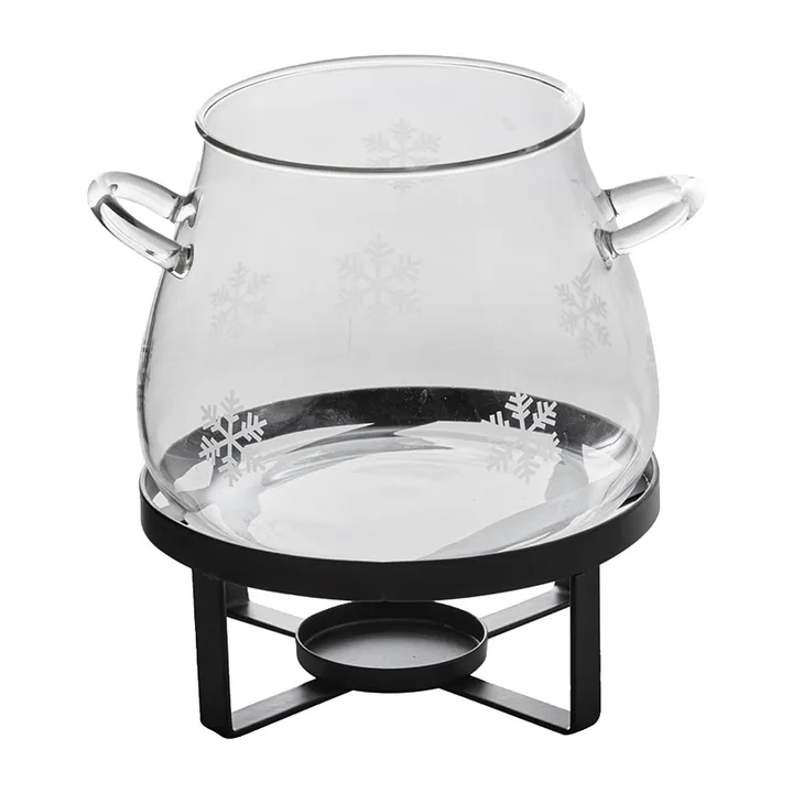 Snow star mulled wine warmer 1.2 L - Glass - Dorre