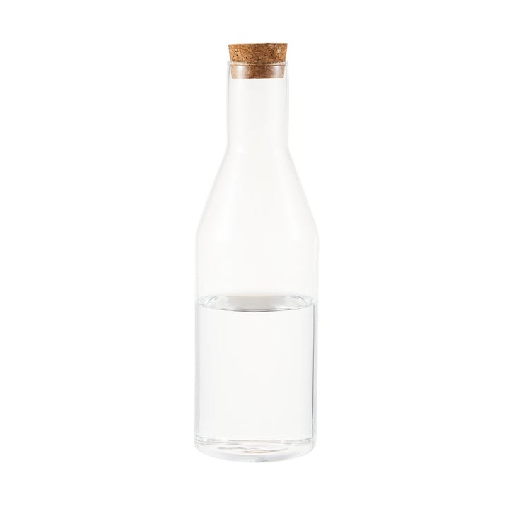 Sunnanö 玻璃 水瓶/玻璃水瓶 with cork lid 1 l, 玻璃-cork Dorre