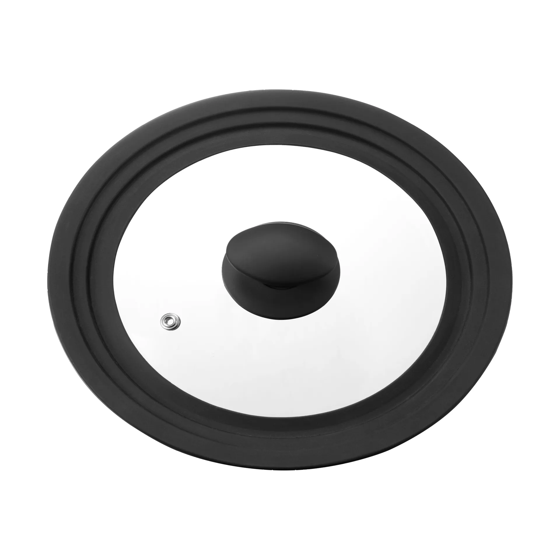 Una universal lid 20/22/24 cm, 玻璃-黑色 silicone Dorre