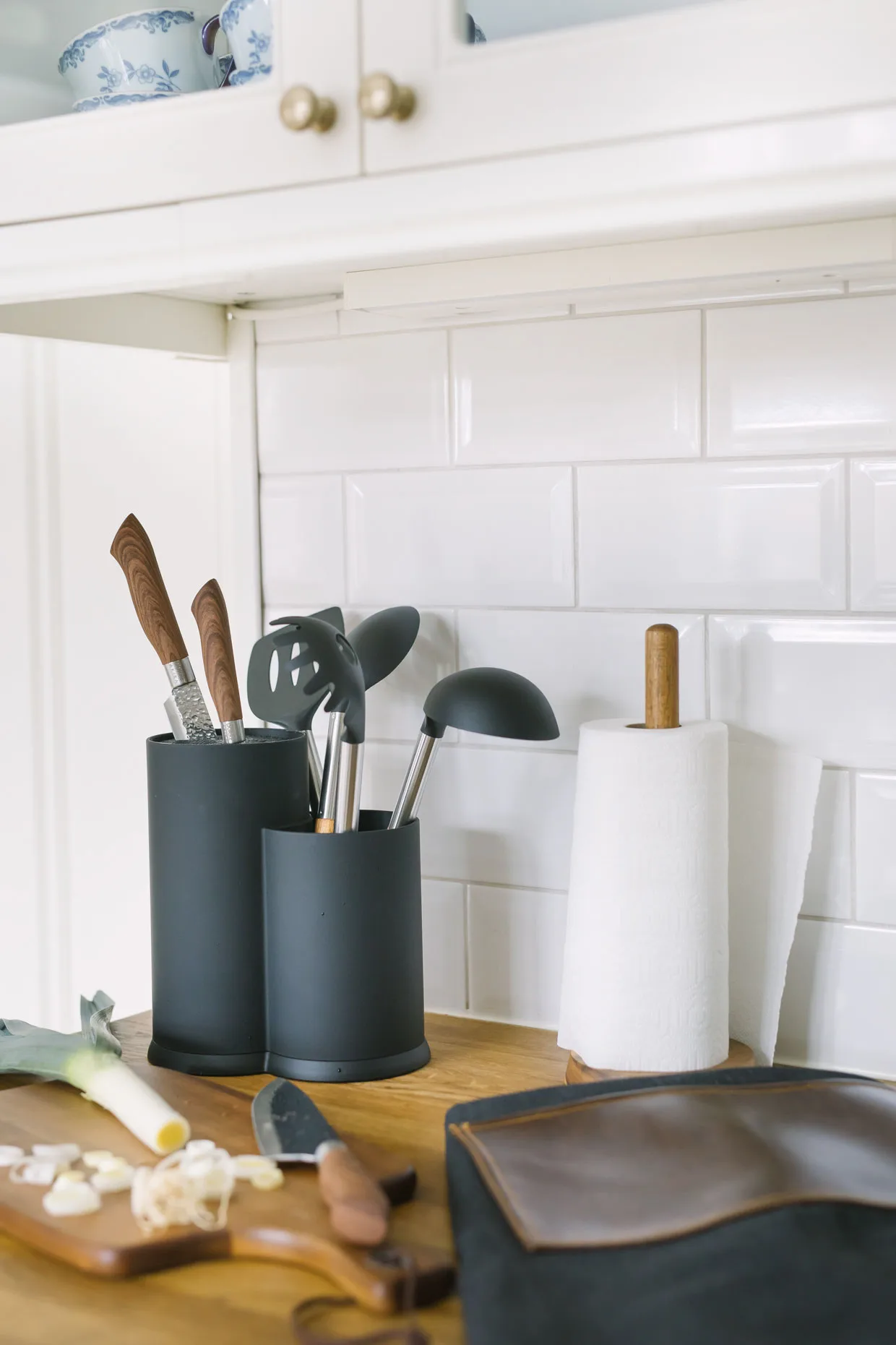 Vida 刀座and utensil holder 23 cm, 黑色 Dorre