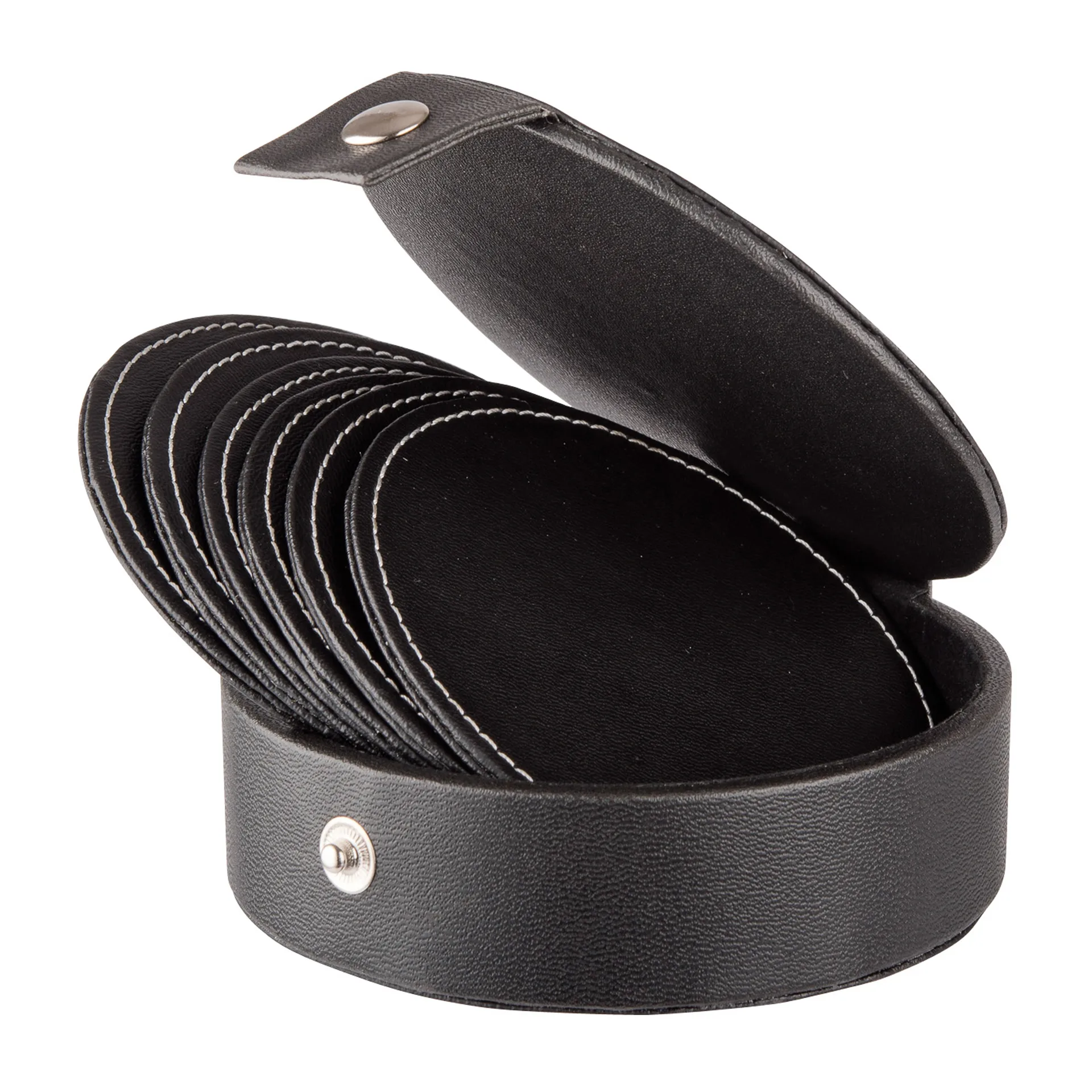 Visby coaster Ø10 cm 六件套装, 黑色 Dorre