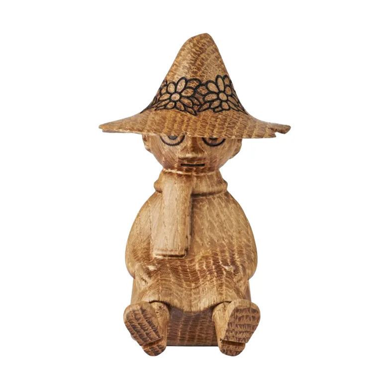 姆明 wood 装饰 Snufkin 9 cm, 自然木色 (FSC) Dsignhouse x Moomin