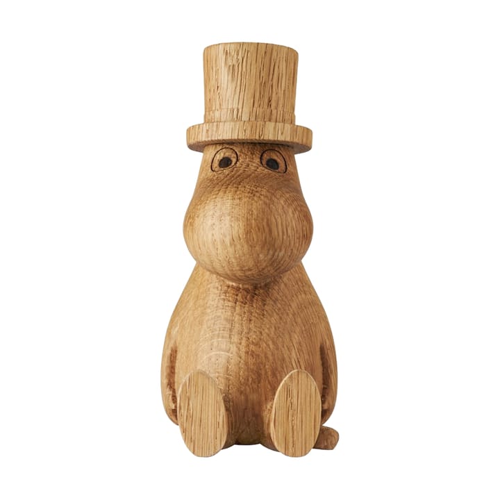 姆明 wooden 装饰 Moominpappa 11 cm - 自然木色 (FSC) - Dsignhouse x Moomin