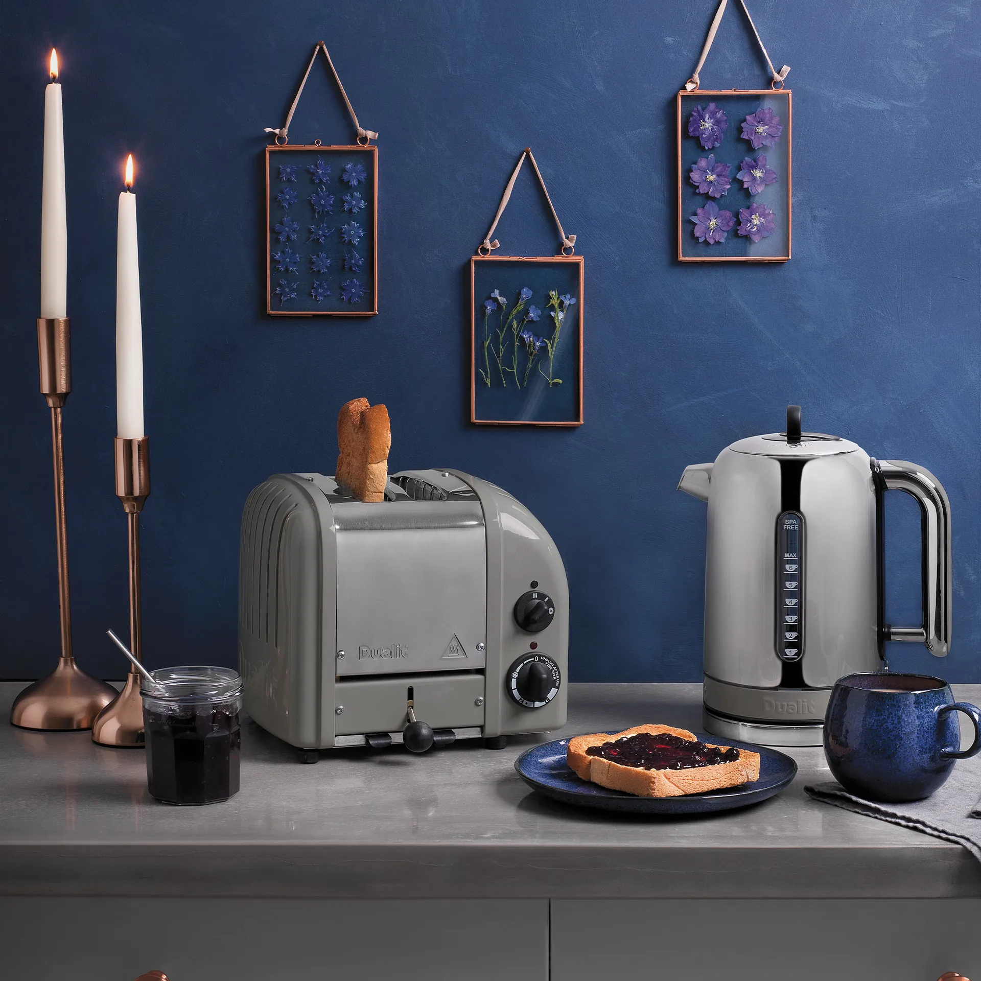 英国Classic经典系列 2槽多士炉烤面包机吐司机  , 灰色 Dualit