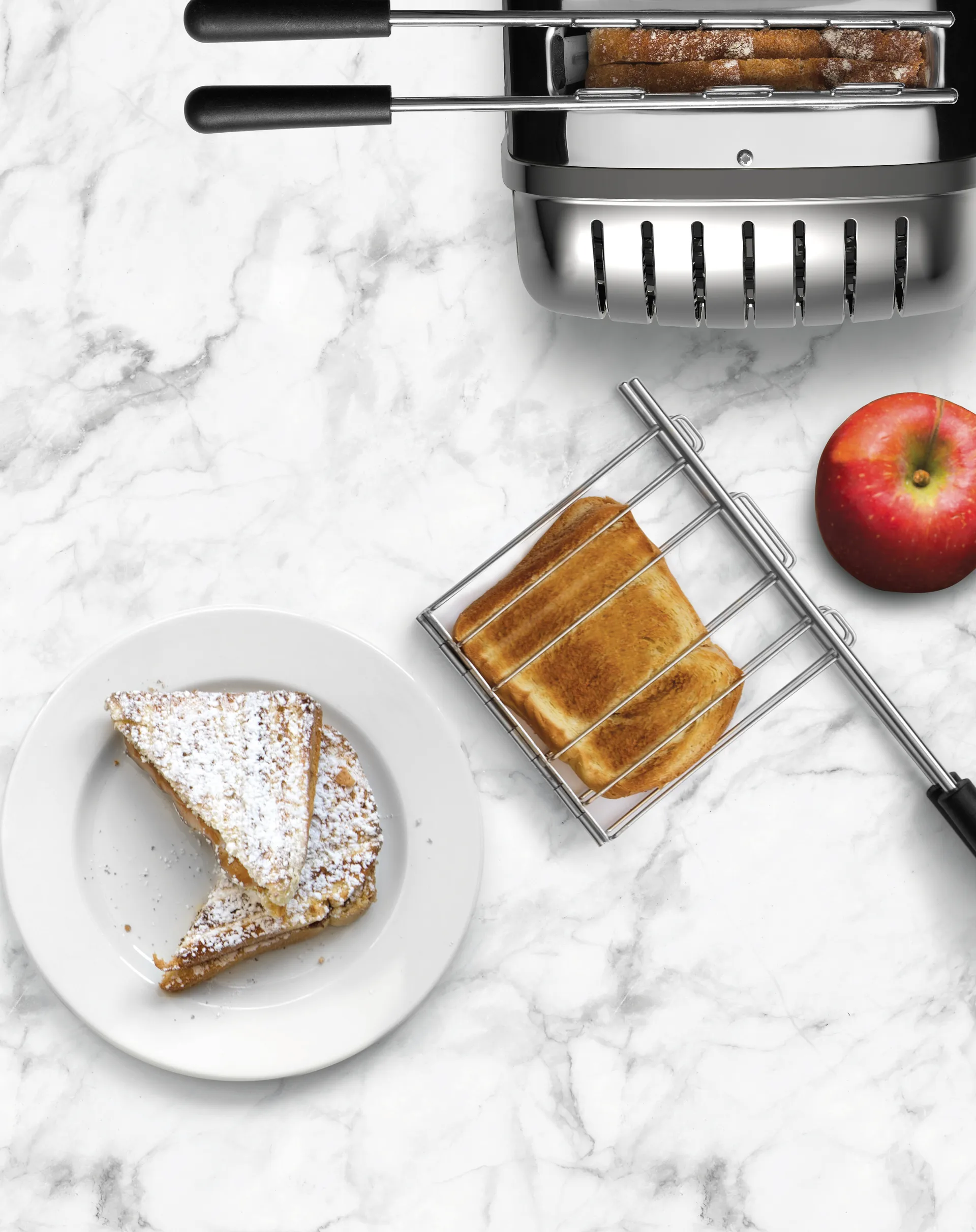 英国Classic经典2+1多士炉和三明治夹烤面包机吐司机  , 不锈钢 Dualit