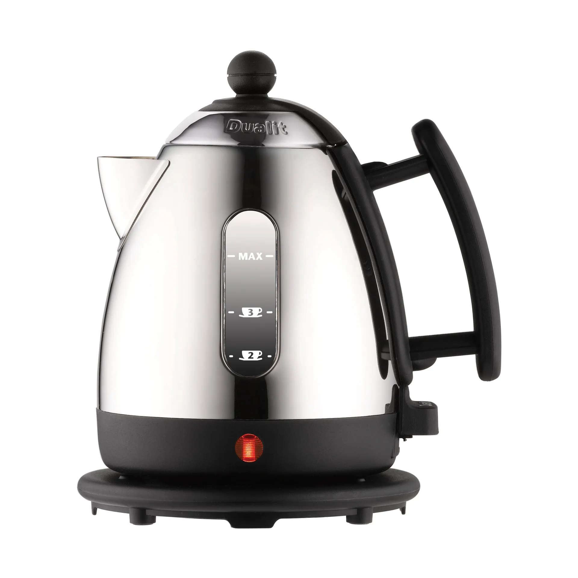 Dualit Lite 电水壶 1升, 黑色-不锈钢 Dualit