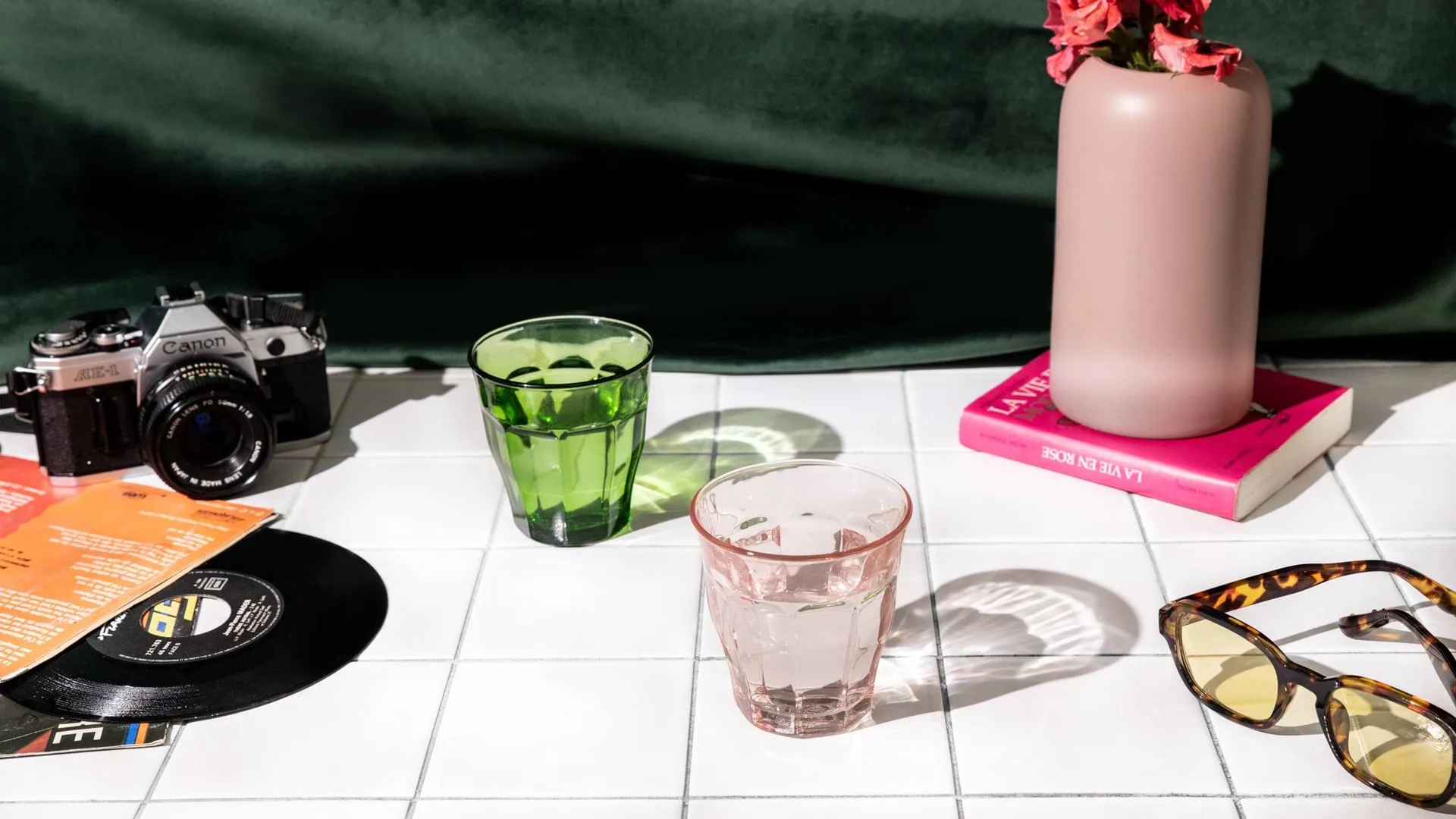 Picardie 玻璃水杯, 粉色，4只装，250ml Duralex
