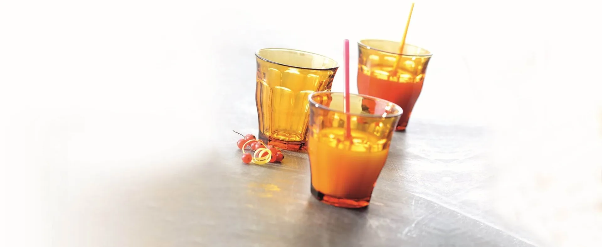 Picardie 玻璃水杯, 琥珀色，6只装，250ml Duralex