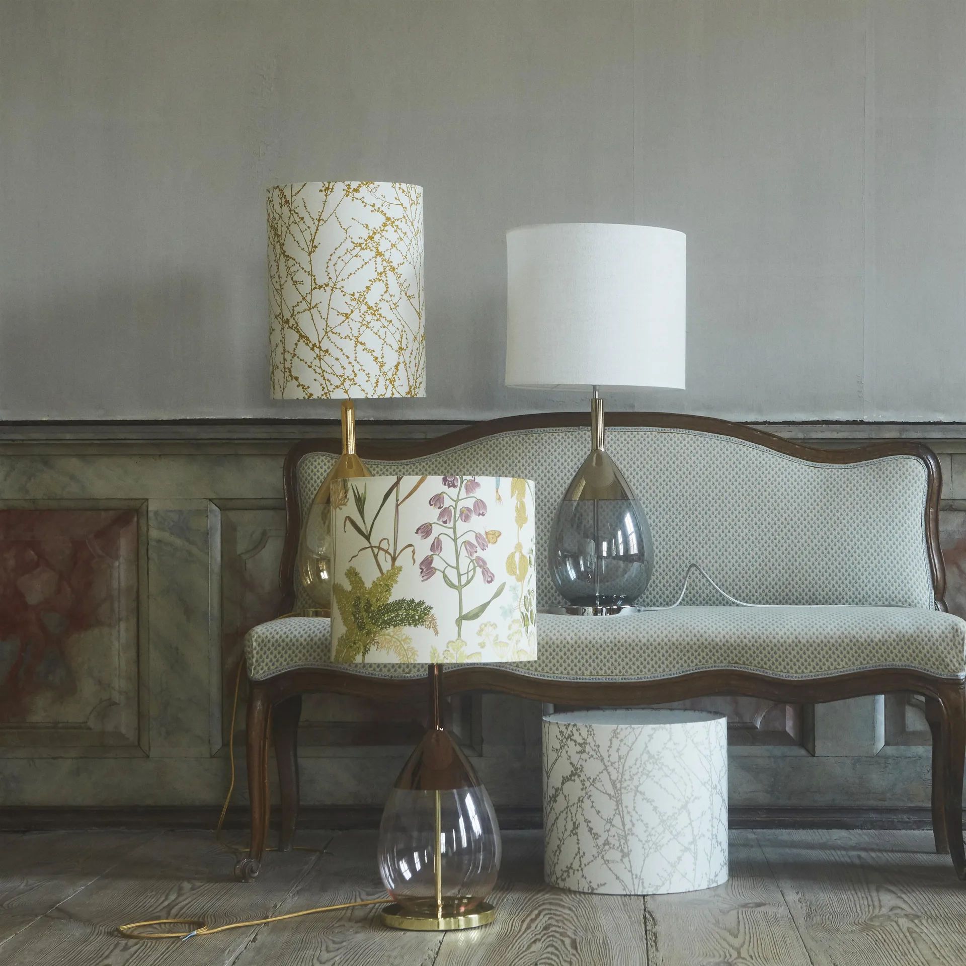 Botanical 灯 shade 桌子 Ø 35 cm, 白色 EBB & FLOW