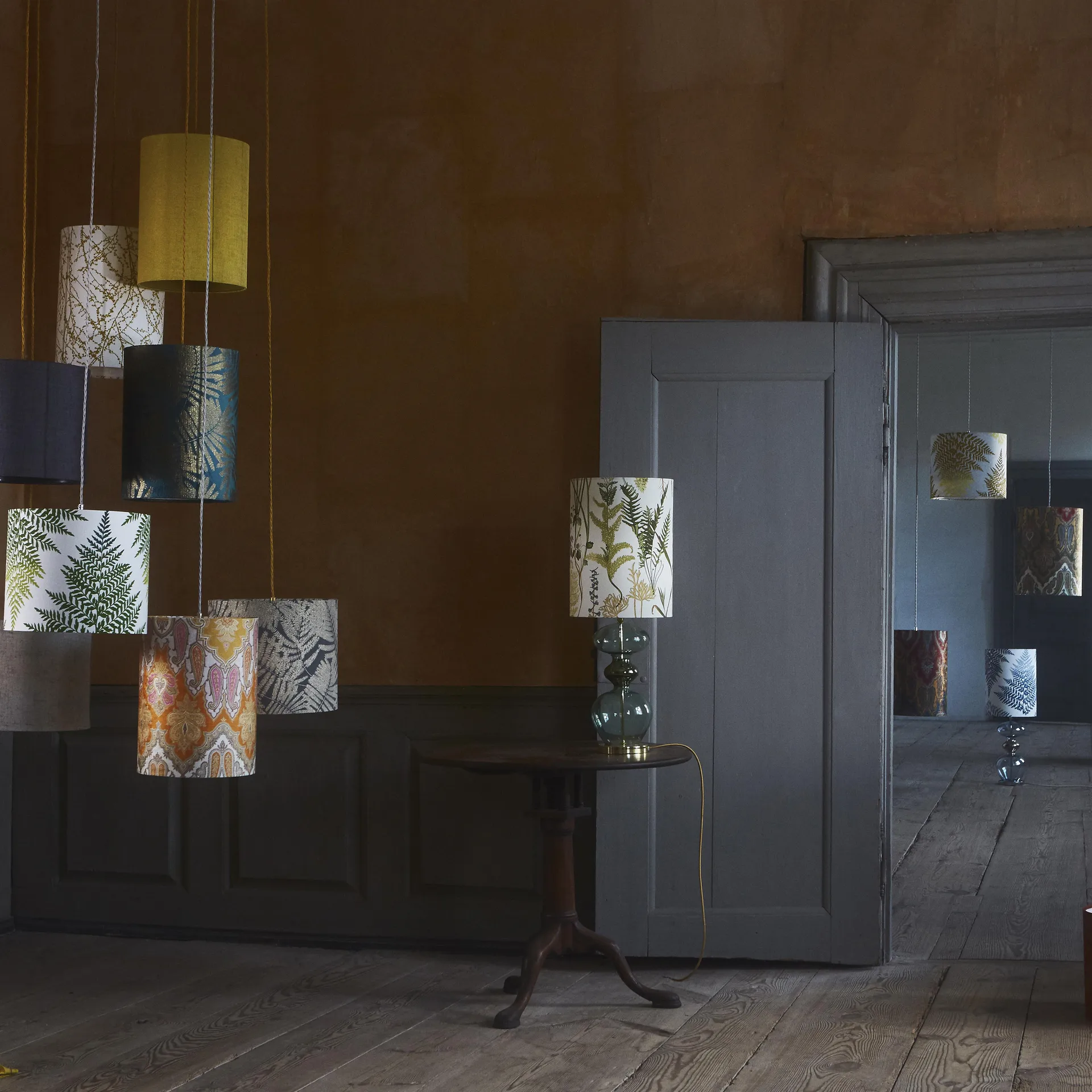 Fern leaves 灯罩 Ø 30 cm, 蓝绿 EBB & FLOW